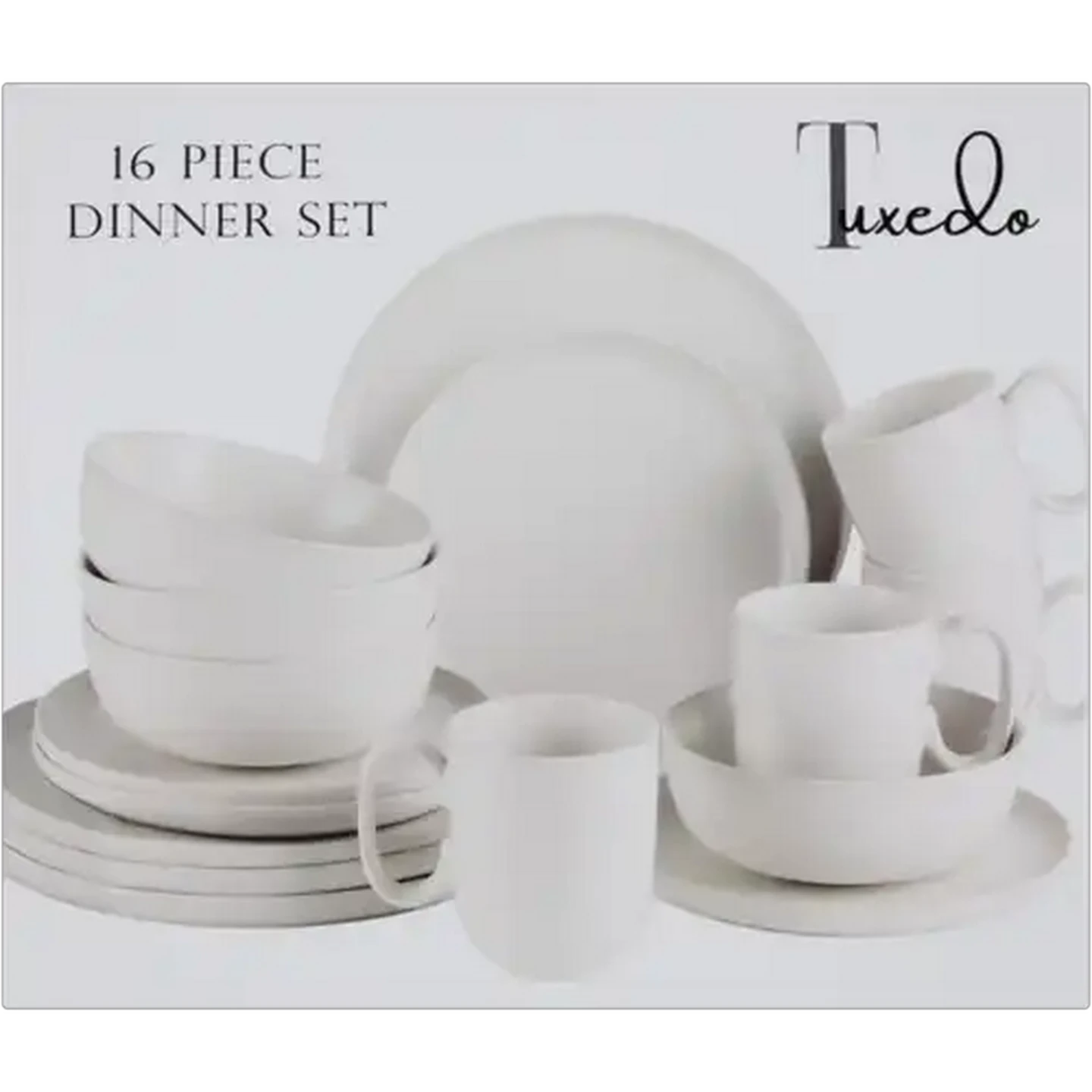 Image of Tuxedo Dinner Set 16 Piece