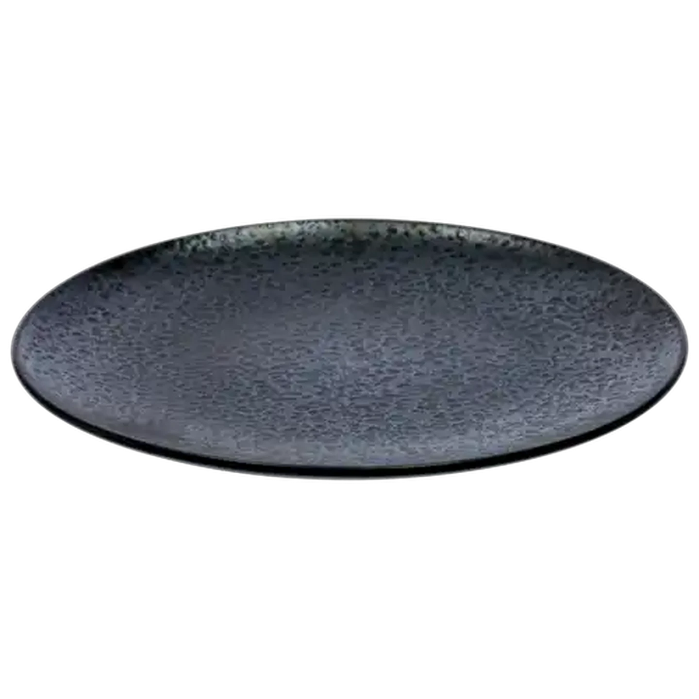 Image of Orange Peel Black Dinner Plate 27.8cm