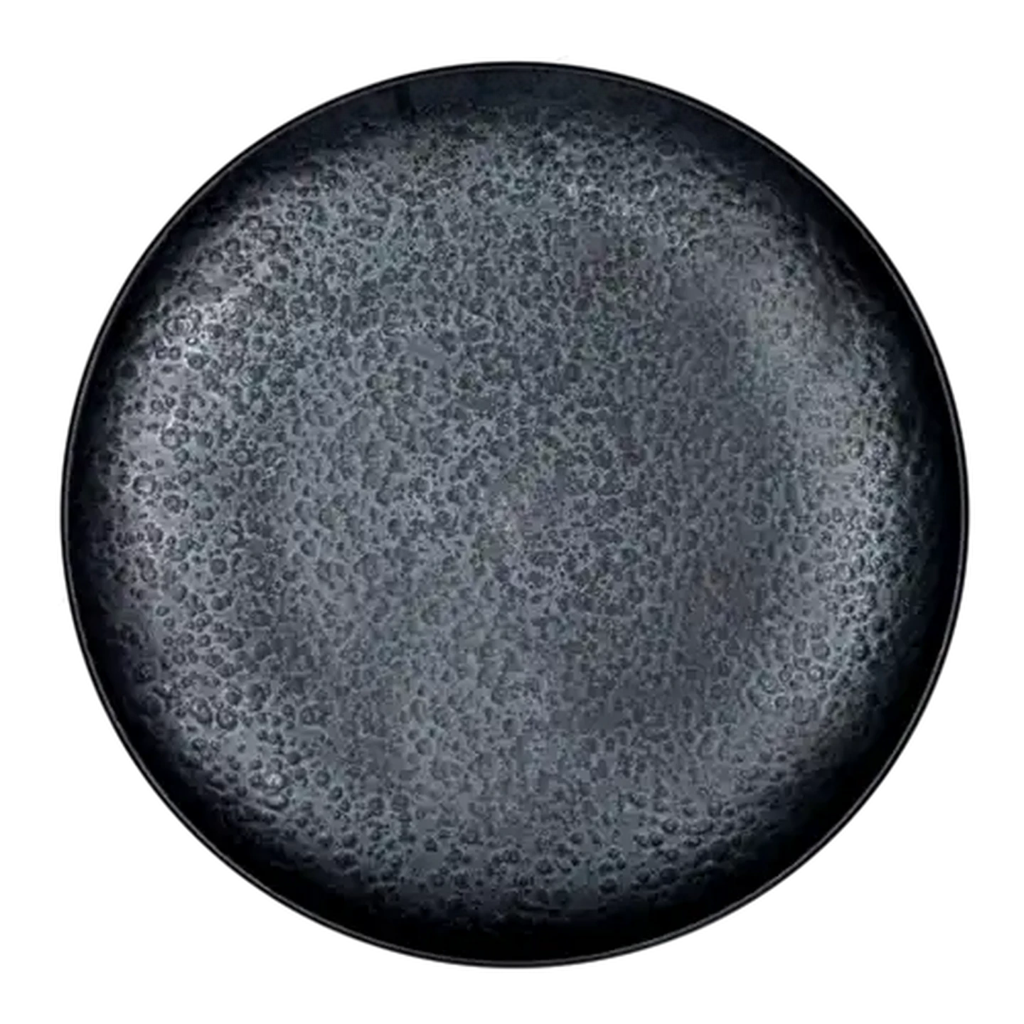 Image of Orange Peel Black Dinner Plate 27.8cm