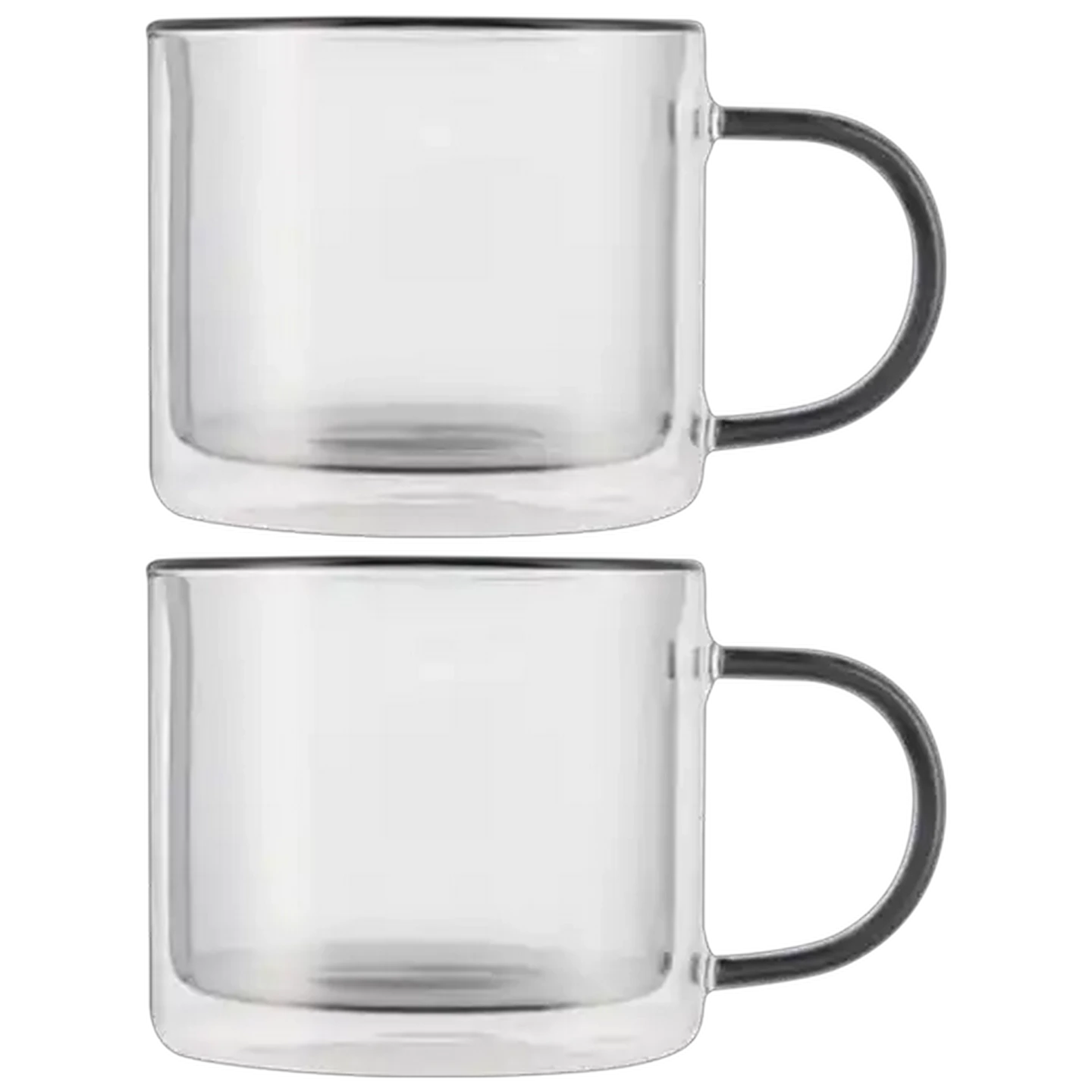 Image of Mila Double Wall Glass Mug Set 2 Piece