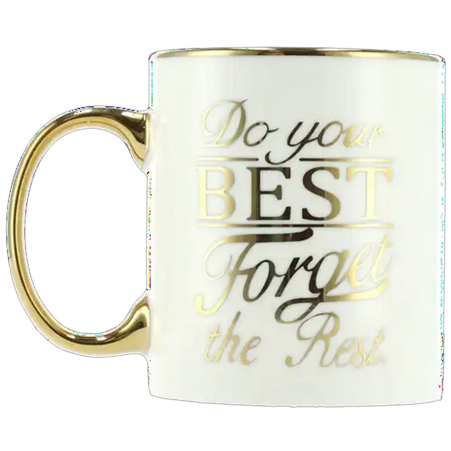 Image of Do Your Best White and Gold Coffee Mug