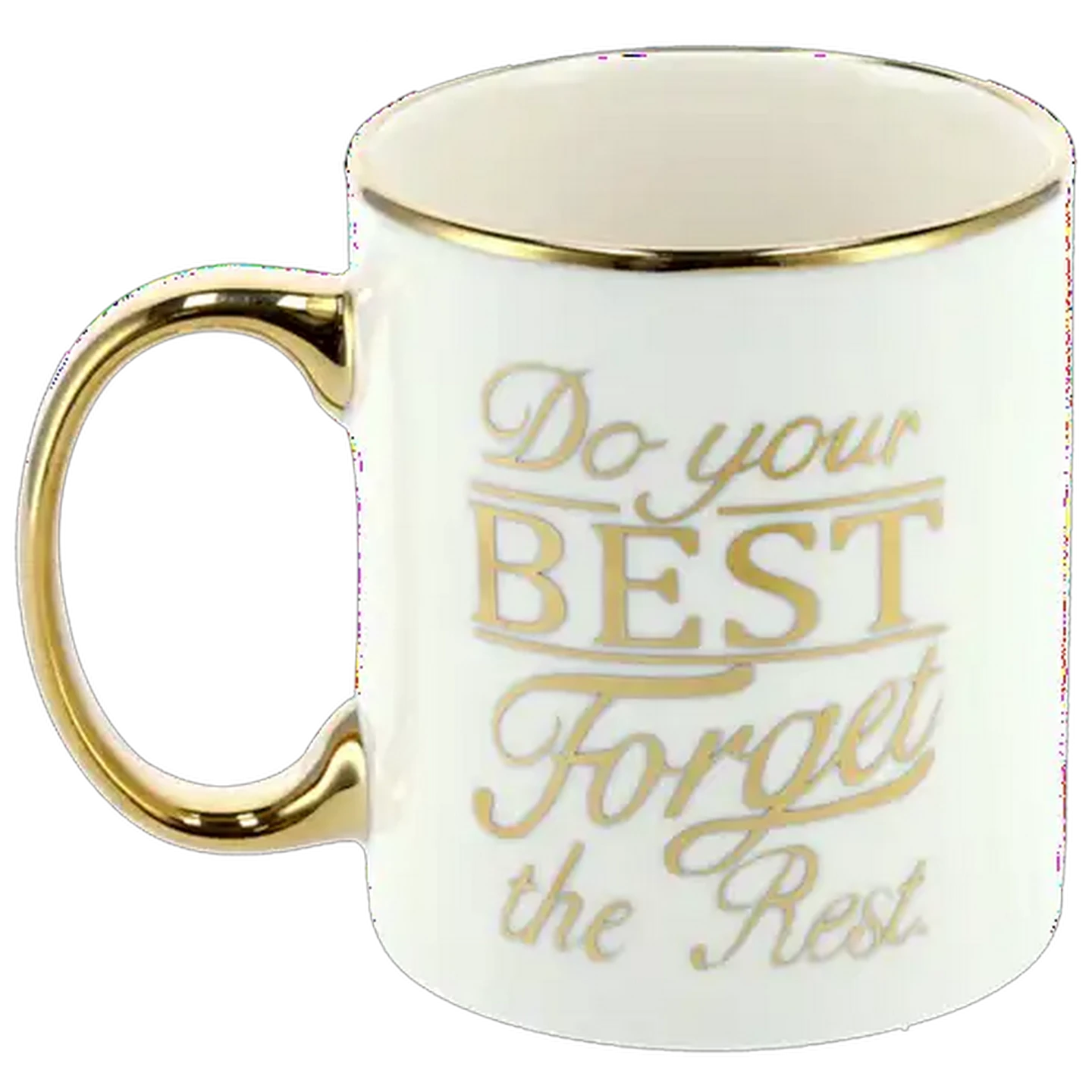 Image of Do Your Best White and Gold Coffee Mug