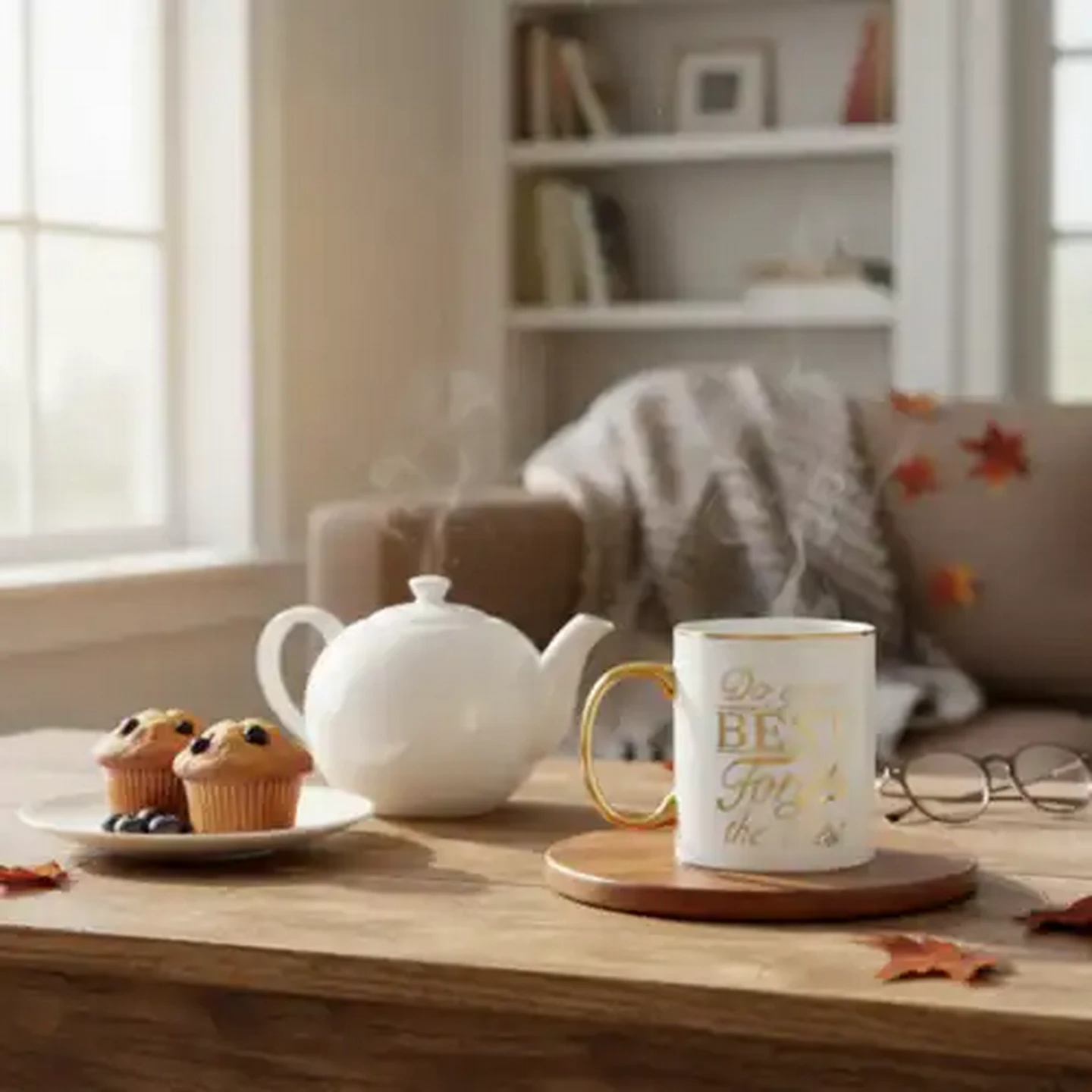 Image of Do Your Best White and Gold Coffee Mug
