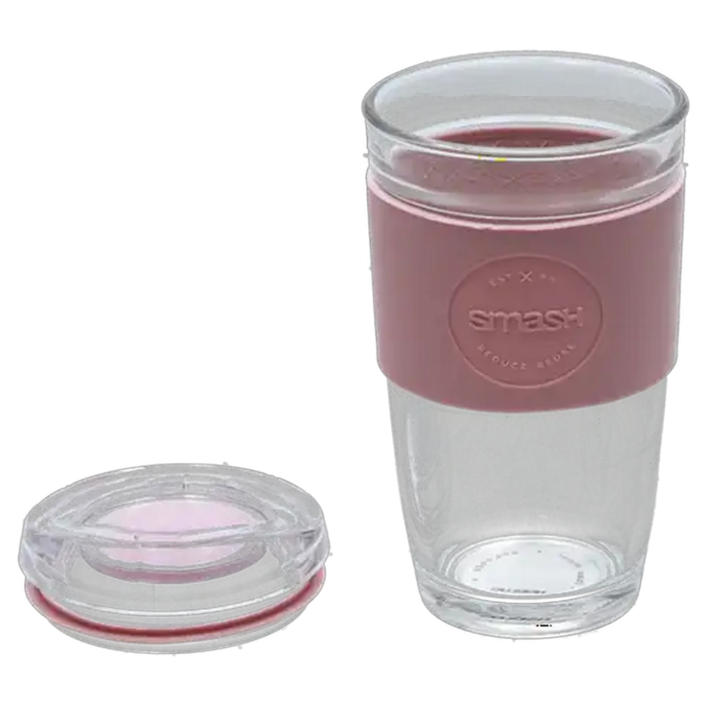 Image of Smash Glass Travel Mug 450ml (Colour May Vary)