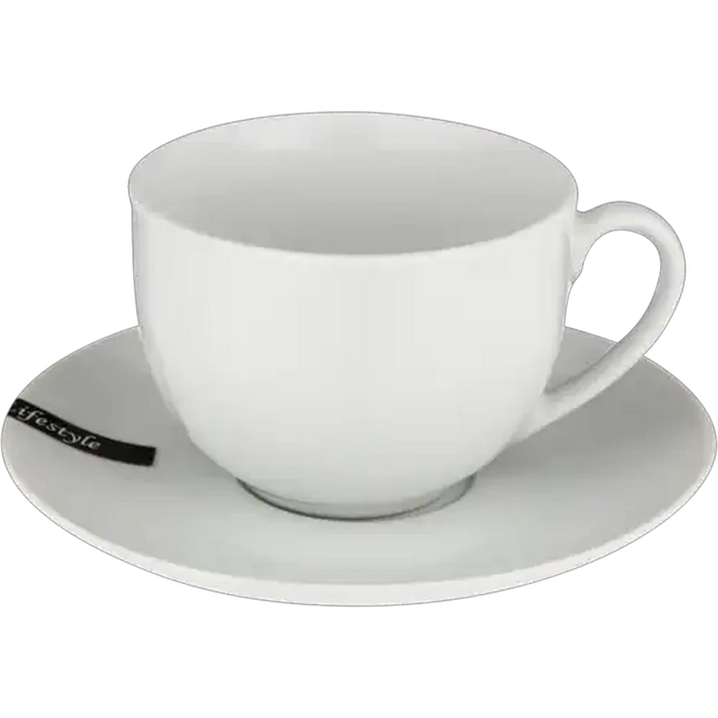 Image of Lifestyle White Cup & Saucer 2 Piece