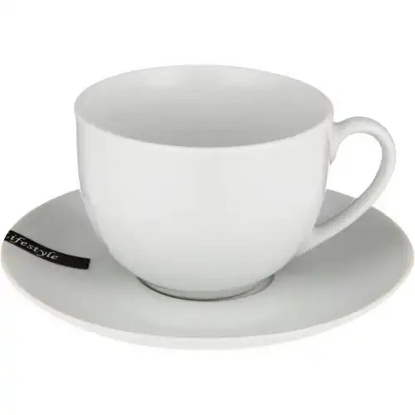 Image of Lifestyle White Cup & Saucer 2 Piece