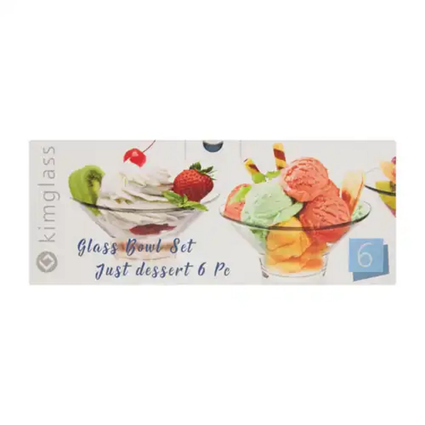 Image of KIM Glass Just Dessert Glass Bowl Set 6-Pack