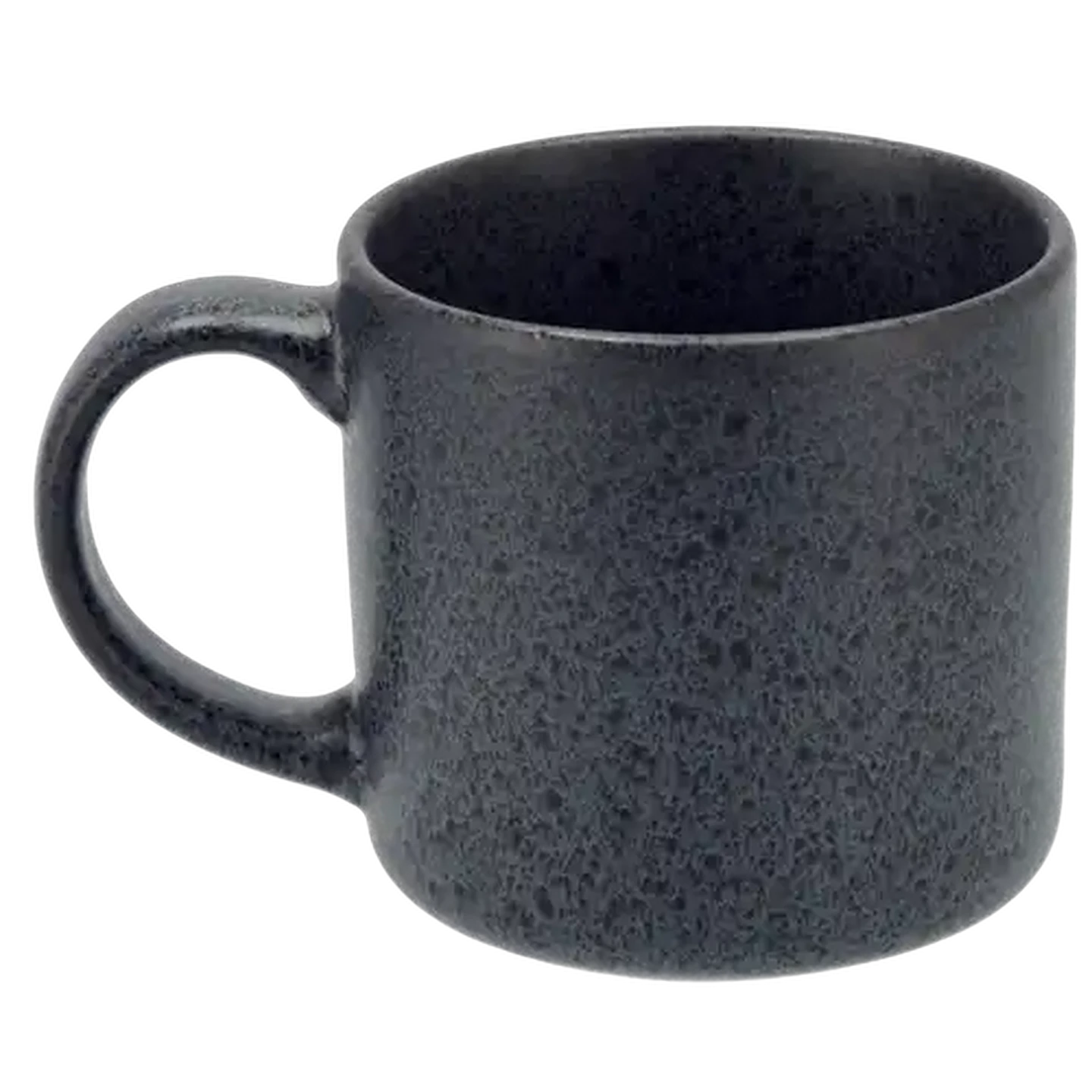 Image of Stoneware Black Coffee Mugs 4 x 410ml
