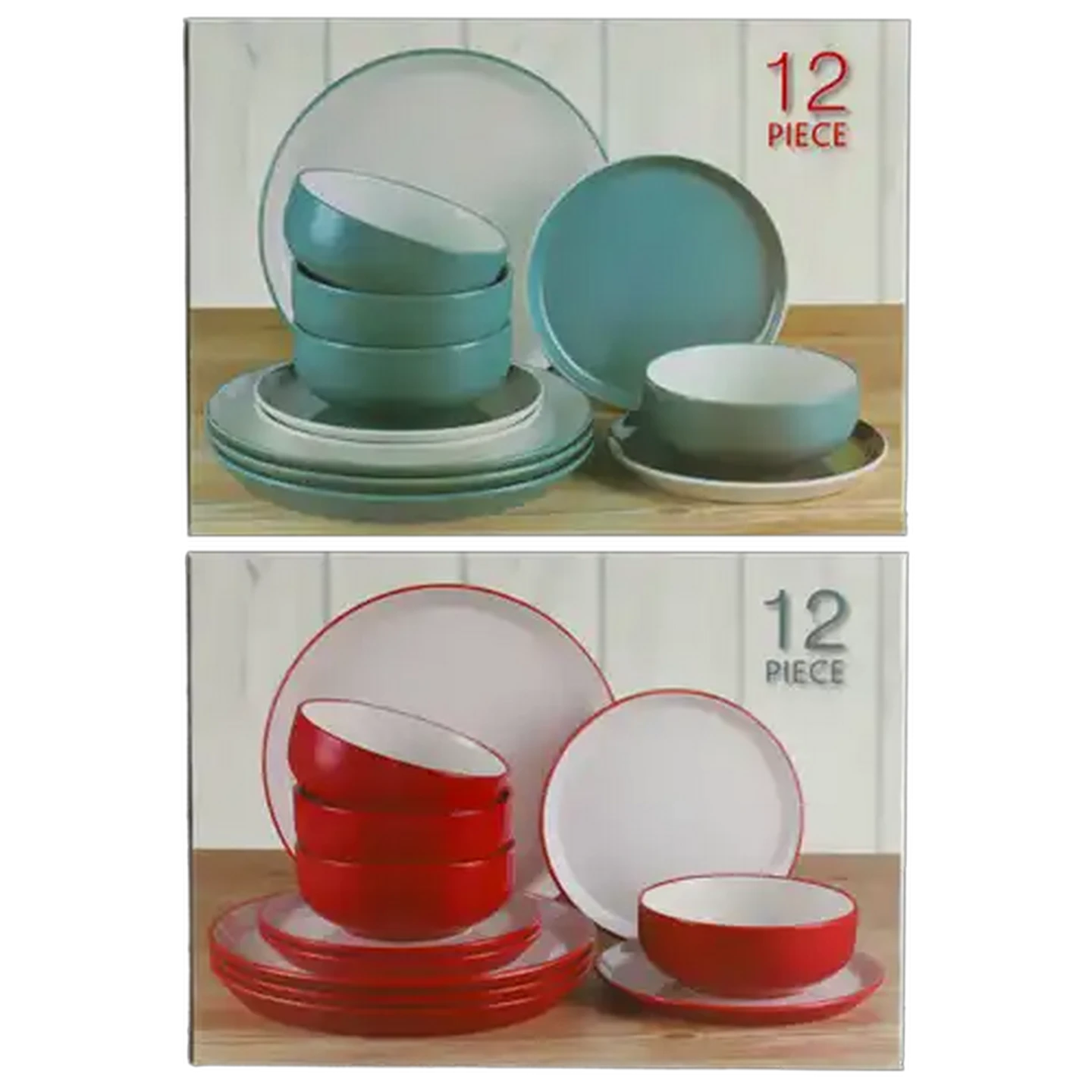 Image of Festival Stoneware Dinner Set 12 Piece (Colour May Vary)