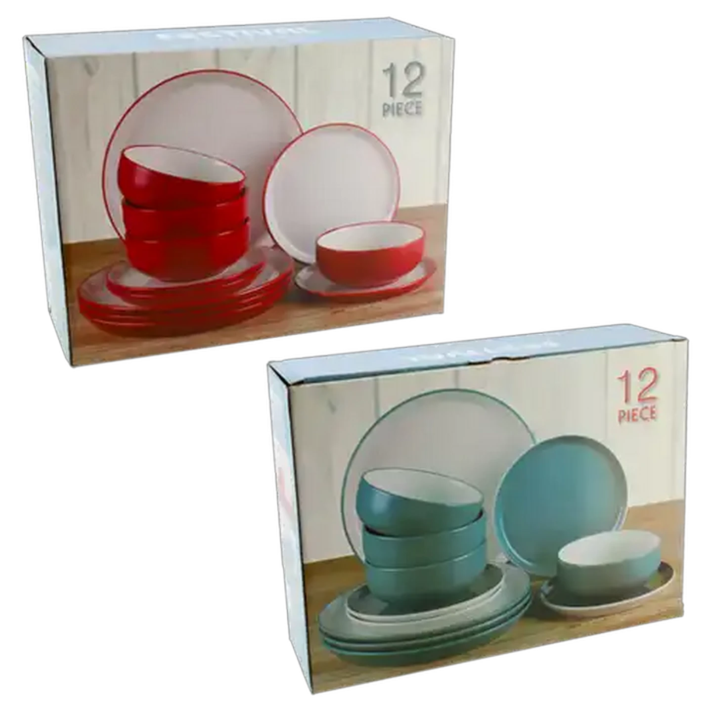 Image of Festival Stoneware Dinner Set 12 Piece (Colour May Vary)