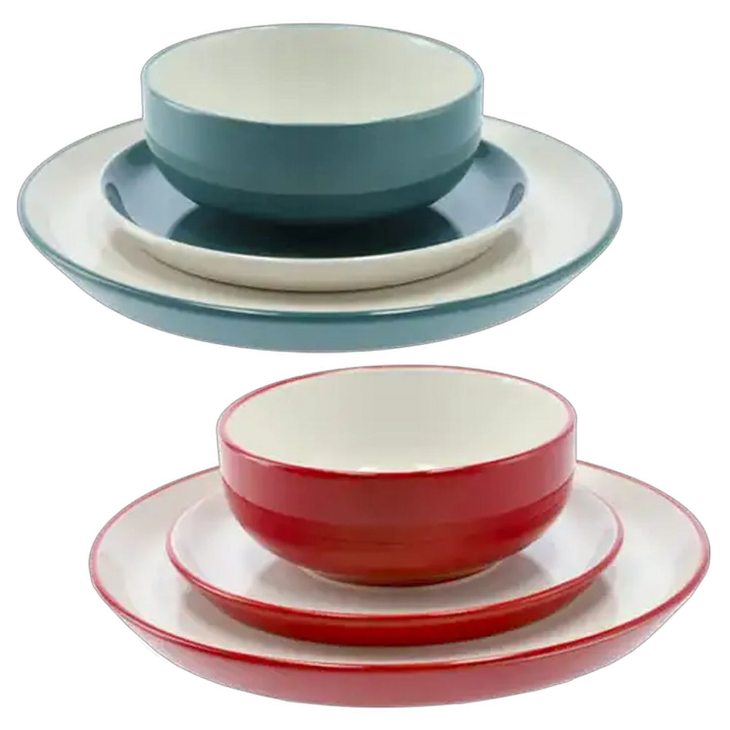 Image of Festival Stoneware Dinner Set 12 Piece (Colour May Vary)