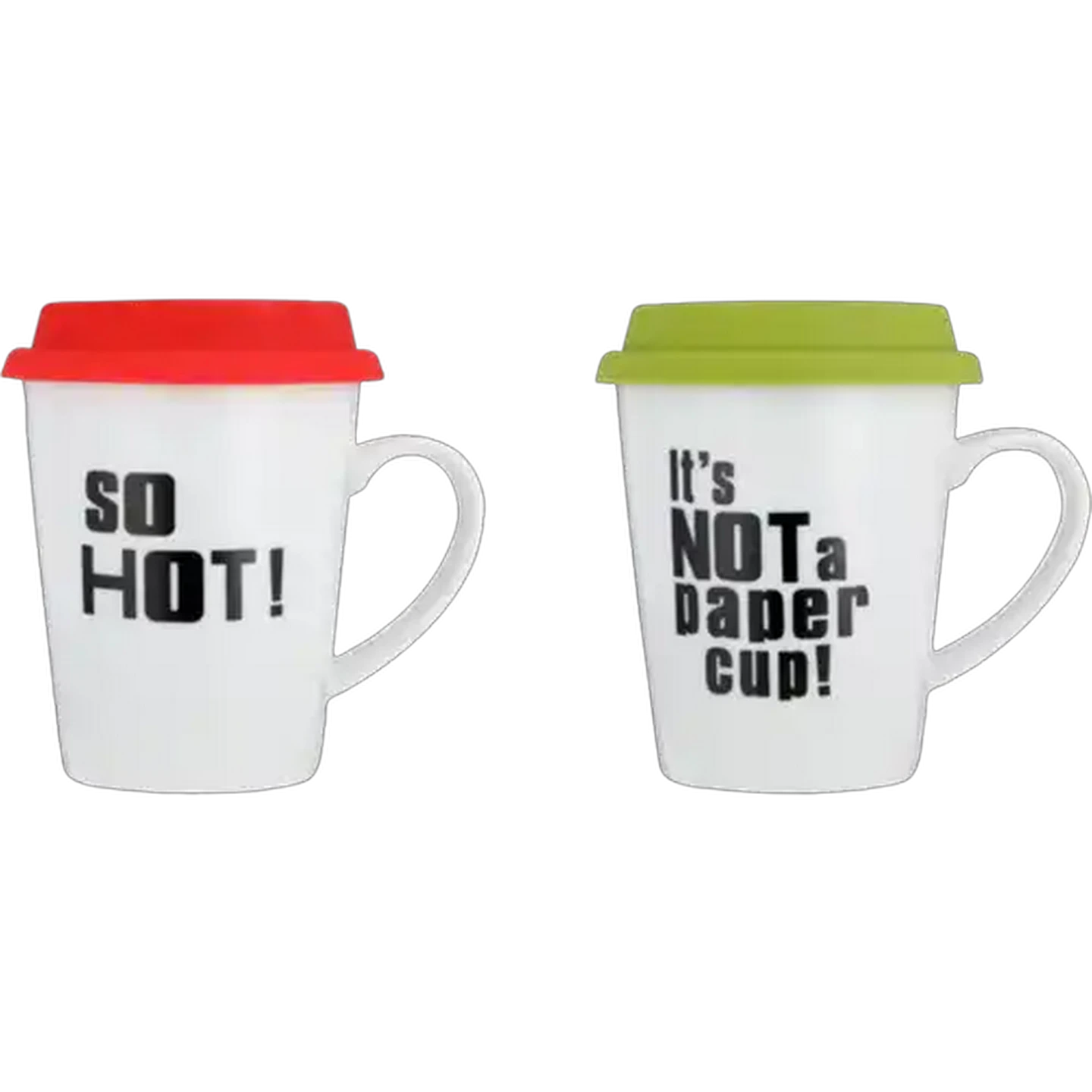 Image of Coffee Mug with Silicone Lid (Colour May Vary)