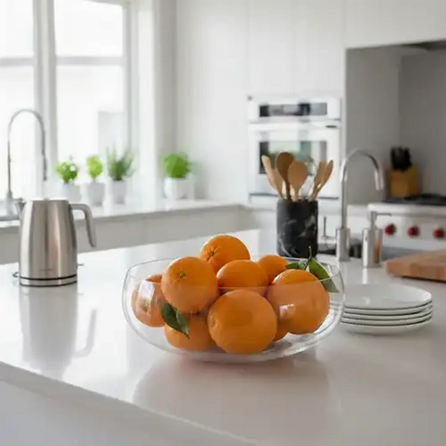 Image of Zest Large Glass Salad Bowl 30cm