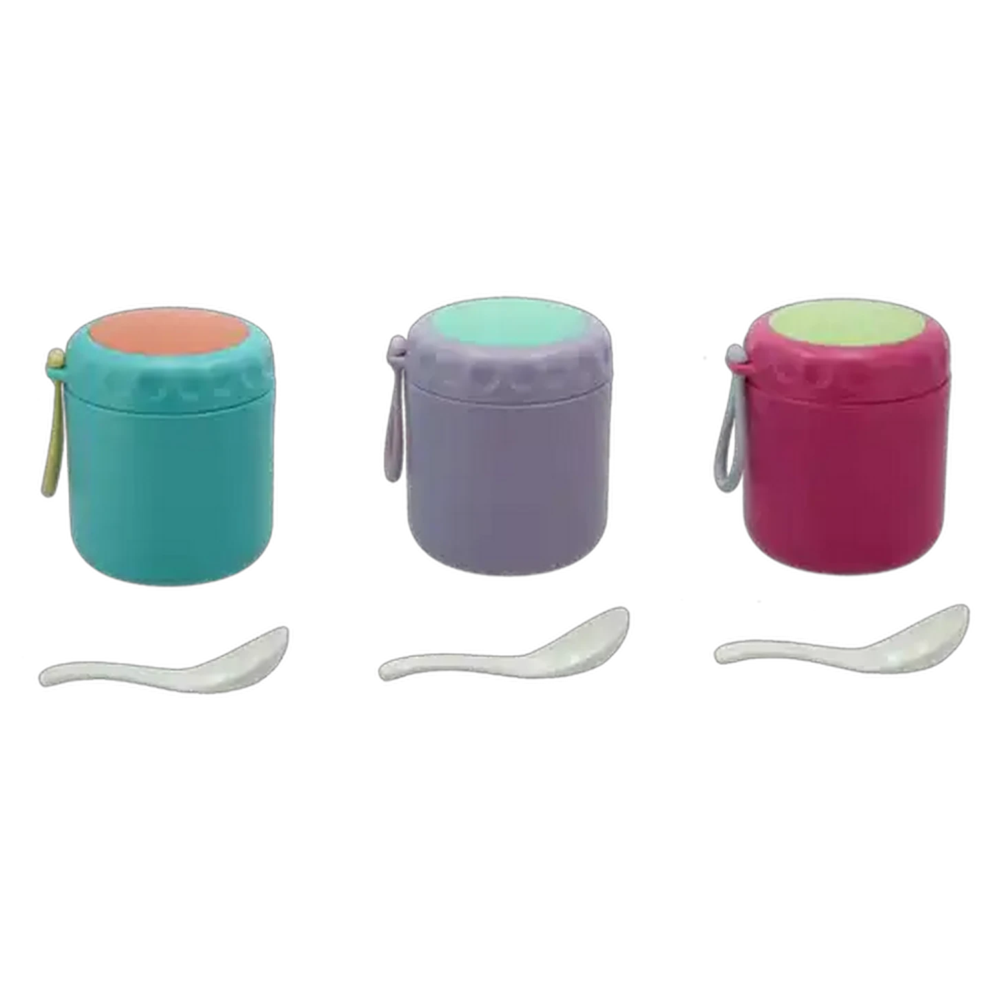 Image of Food Flask with Strap 450ml (Colour May Vary)