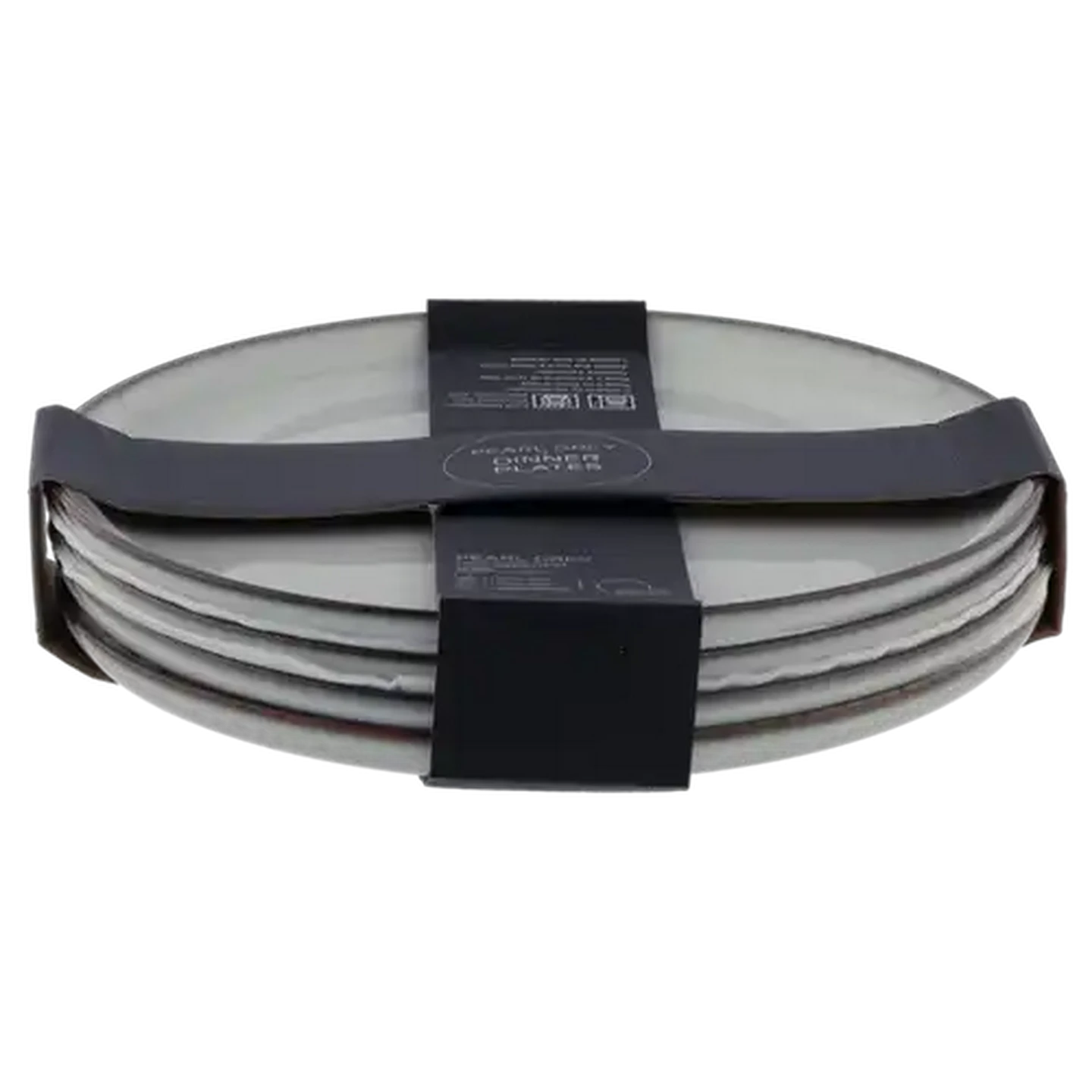 Image of Pearl Grey Dinner Plates 24.4cm 4 Piece