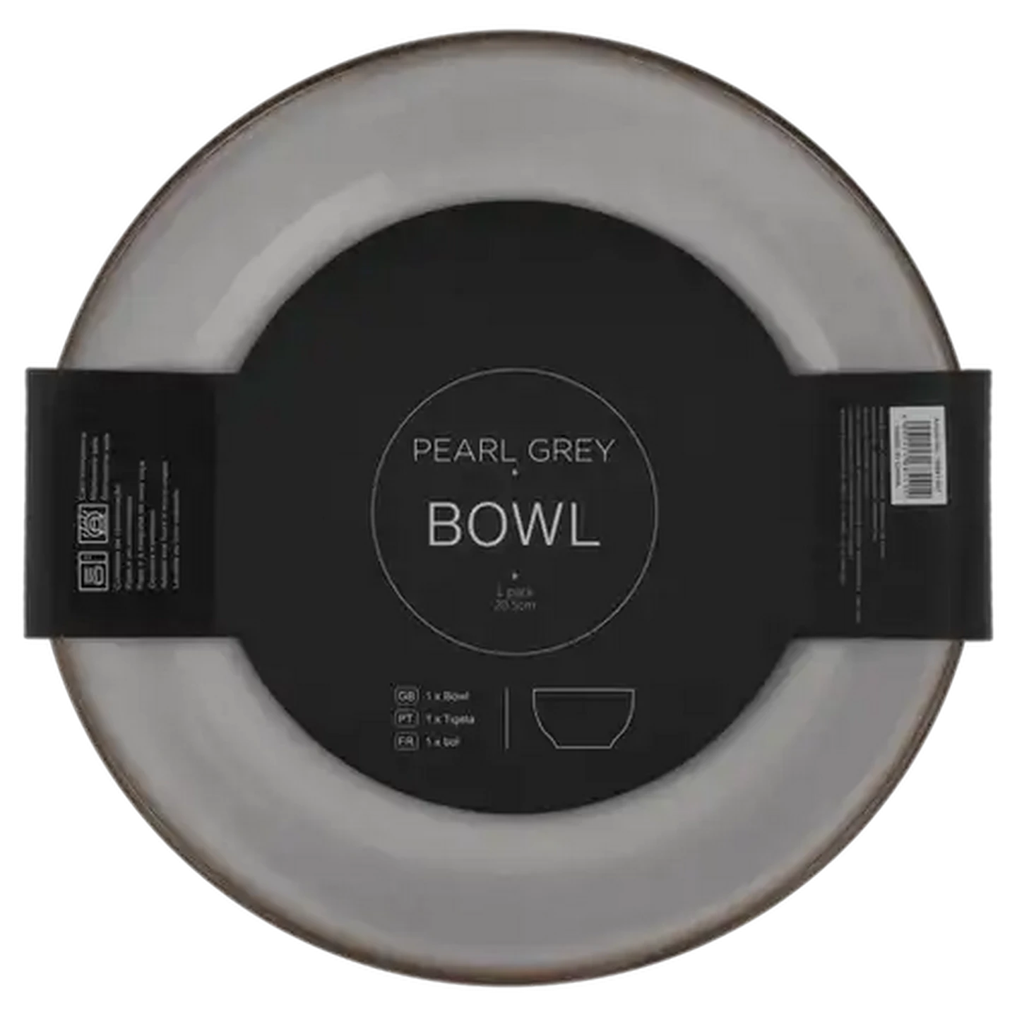 Image of Pearl Grey Soup Bowl 20.5cm