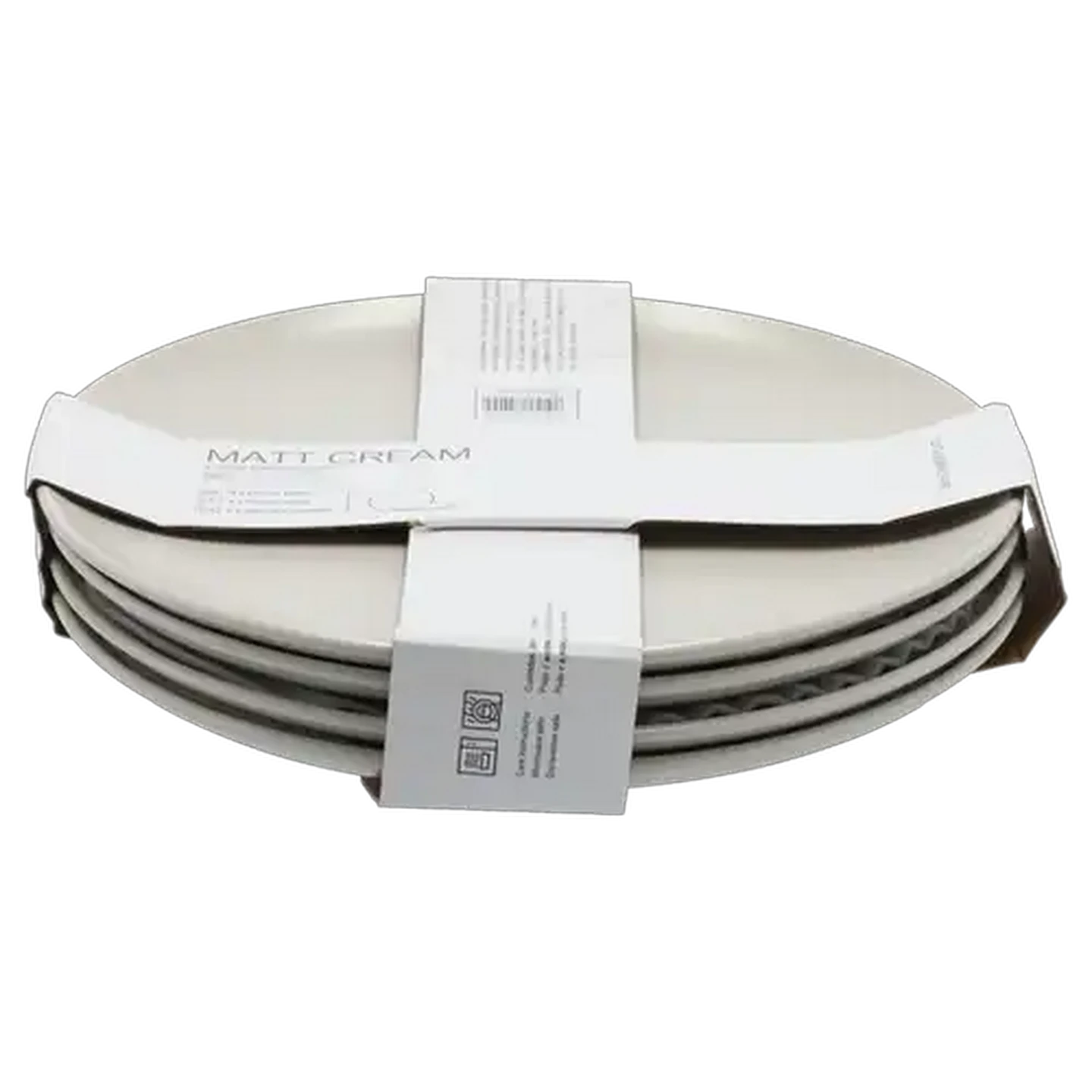 Image of Matt Cream Dinner Plate 26cm 4-Piece