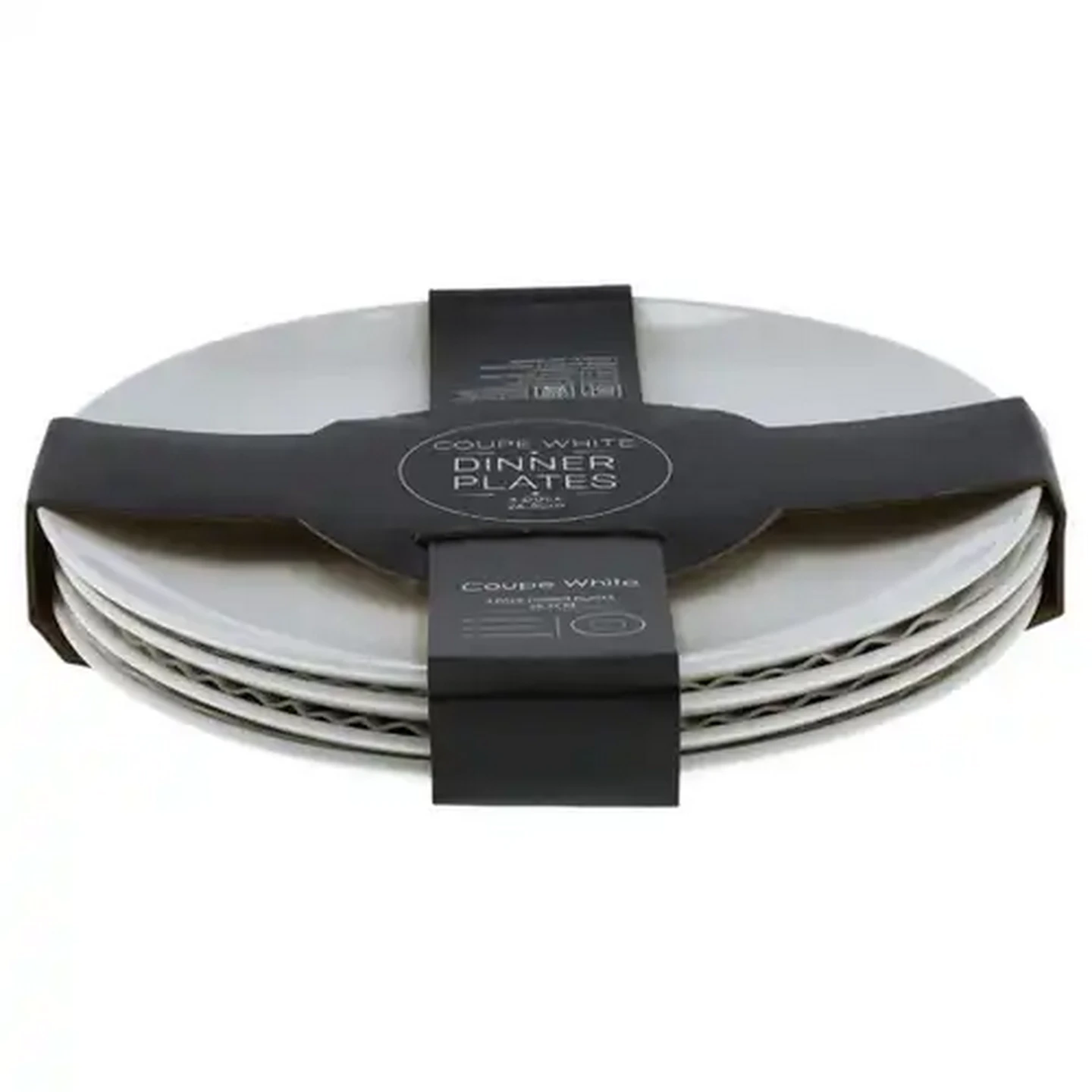 Image of Coupe White Porcelain Dinner Plates 27cm 4-Pack