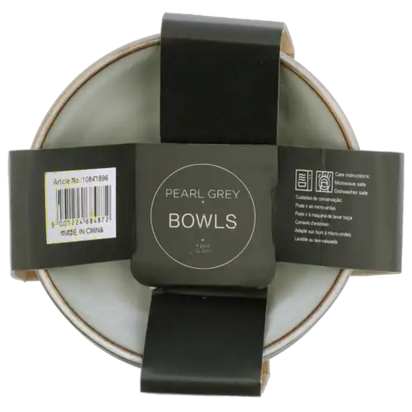 Image of Pearl Grey Ramekin Bowls 11.5cm 4 Piece