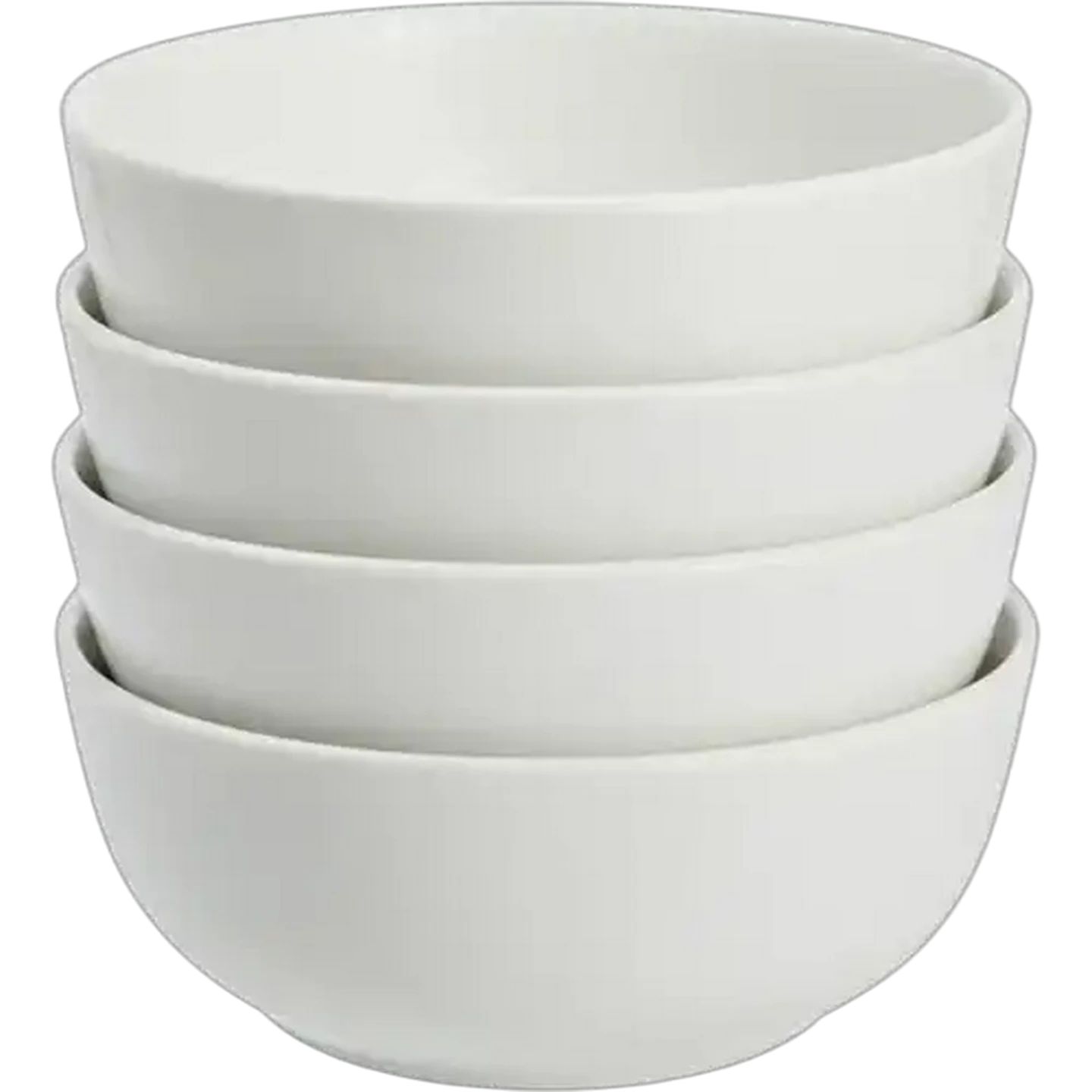 Image of Coupe White Porcelain Bowls 4-Pack