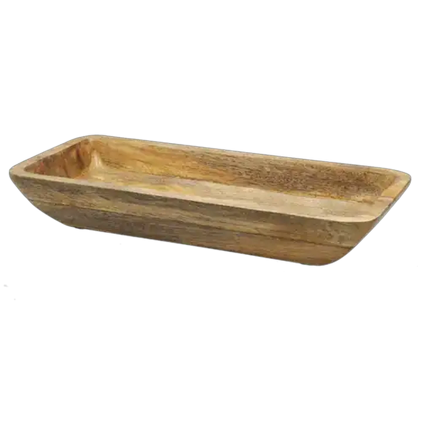 Image of Mango Wood Rectangle Serving Bowl 45x20x7cm