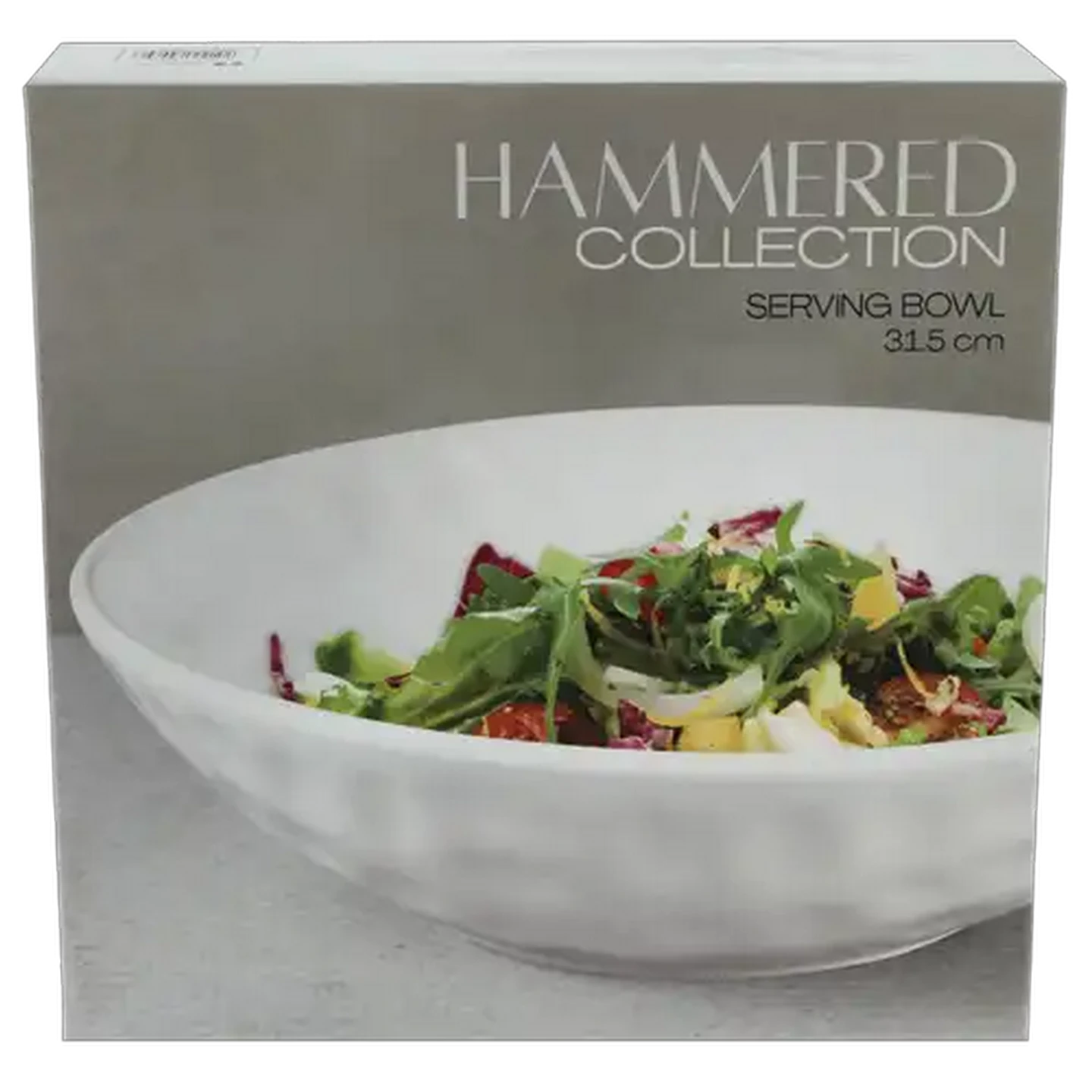 Image of Hammered White Bowl 31.5cm