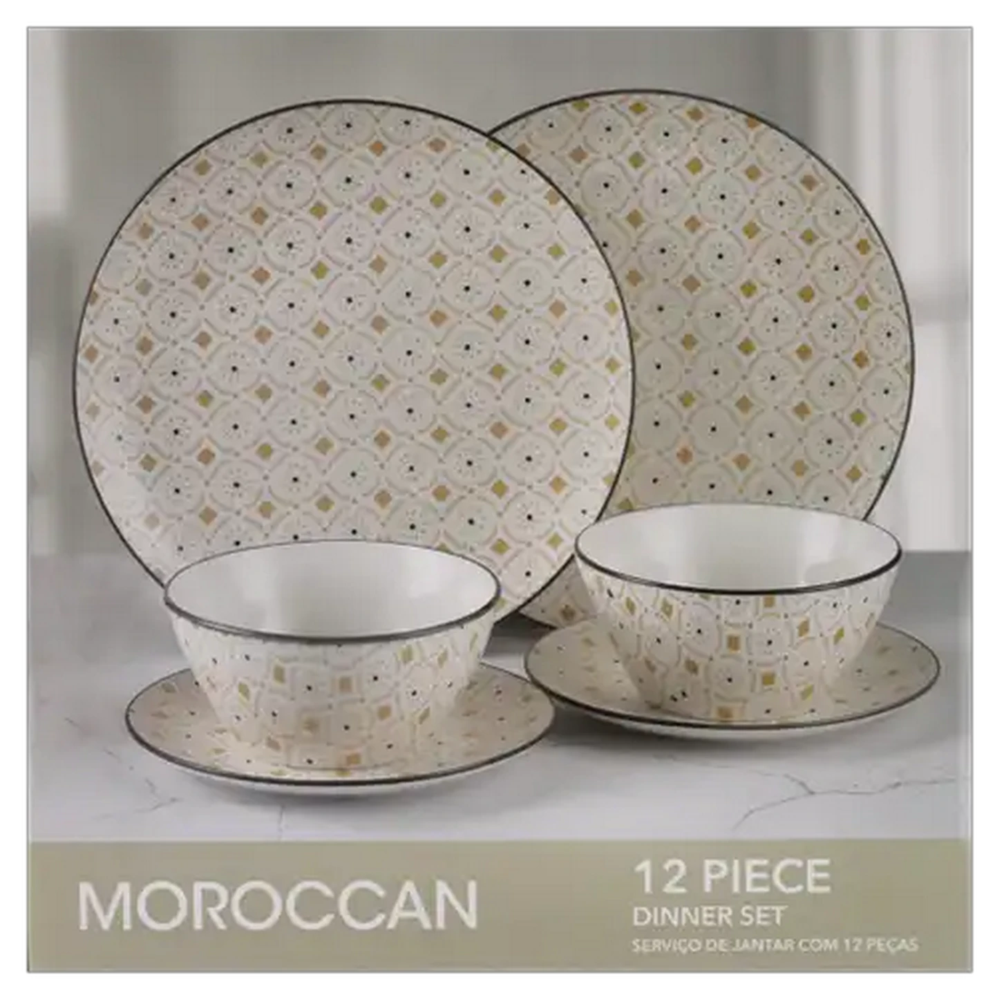 Image of Moroccan Dinner Set 12 Piece