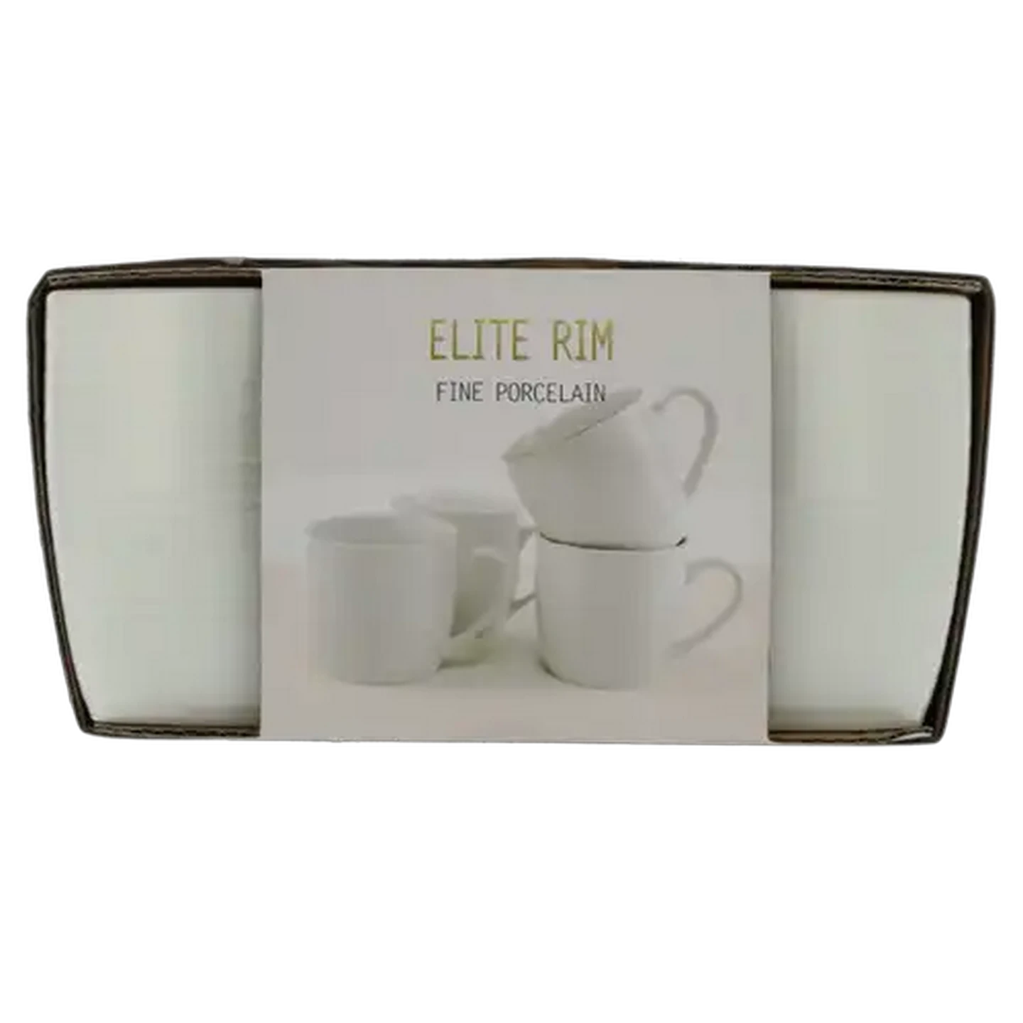 Image of Elite Rim Fine Procelain Mugs 360ml 4-Pack