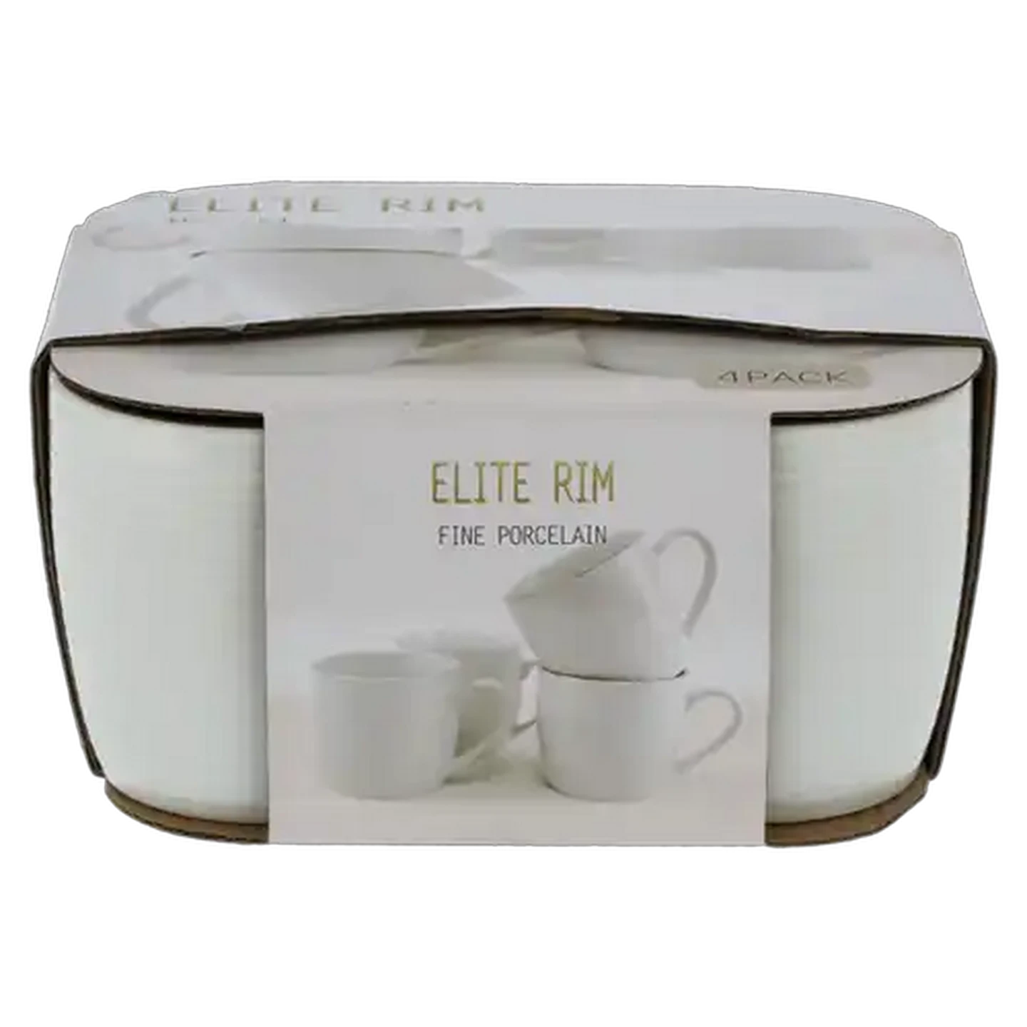 Image of Elite Rim Fine Procelain Mugs 360ml 4-Pack