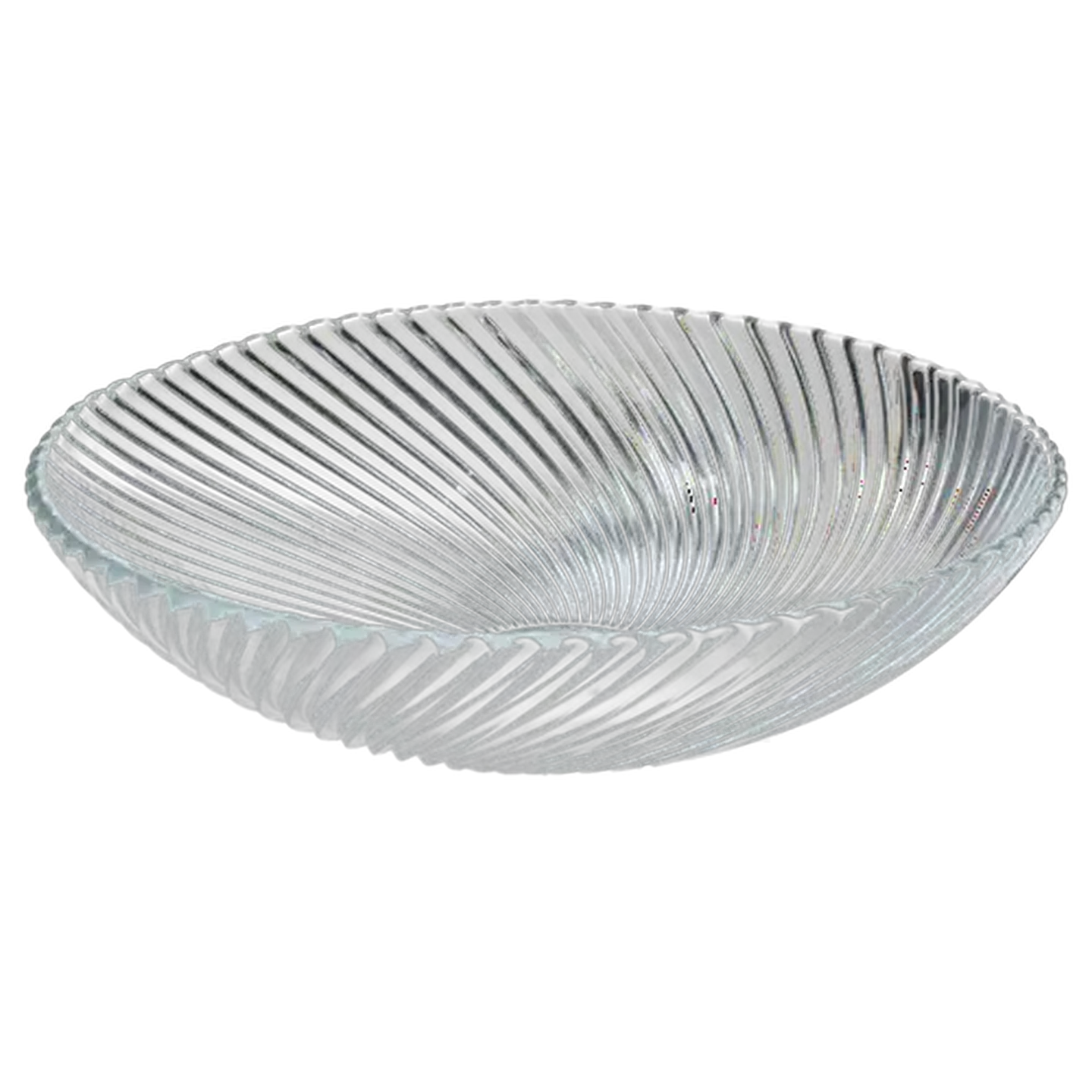 Image of Lined Glass Bowl 28cm