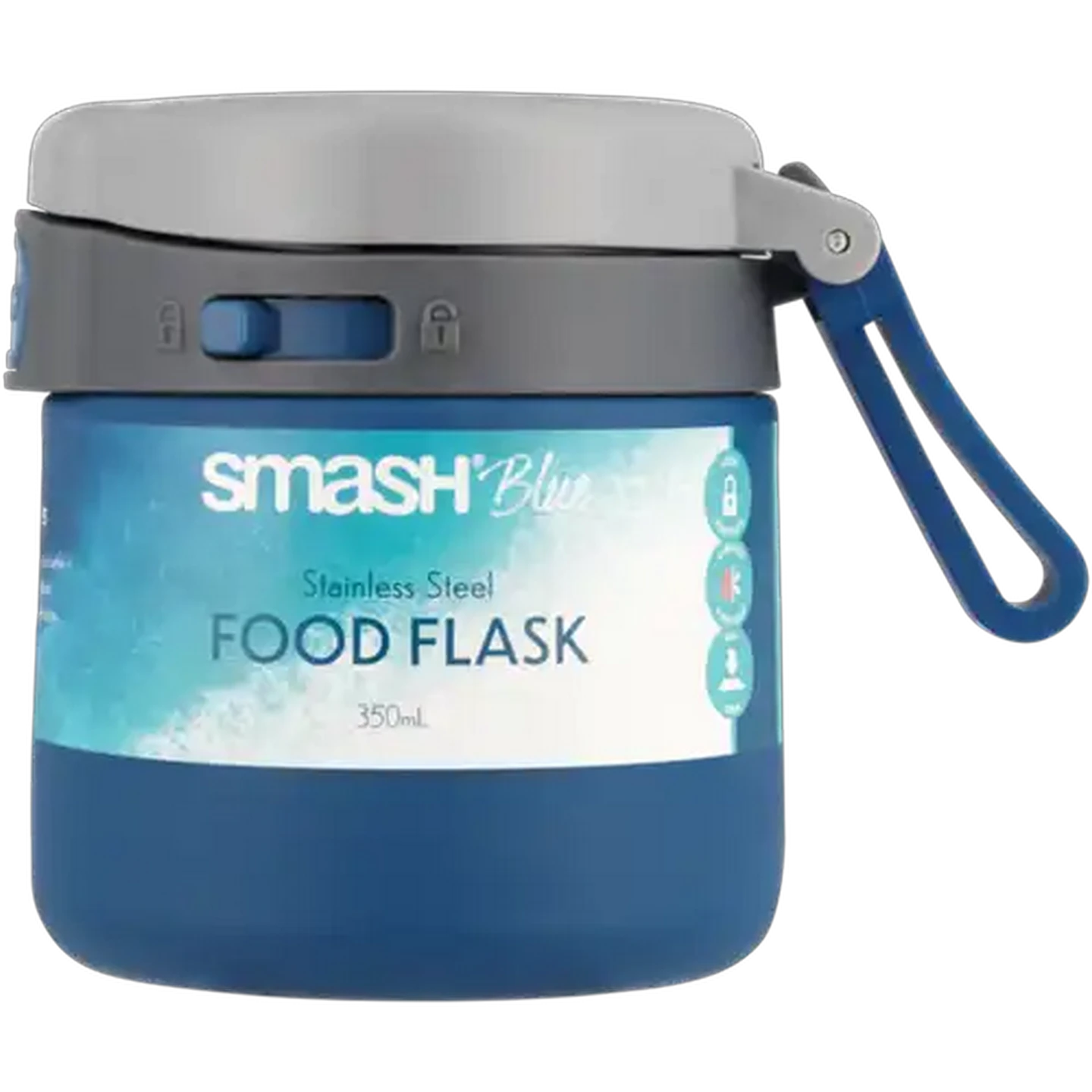 Image of Smash Blue Stainless Steel Food Flask 350ml (Colour May Vary)