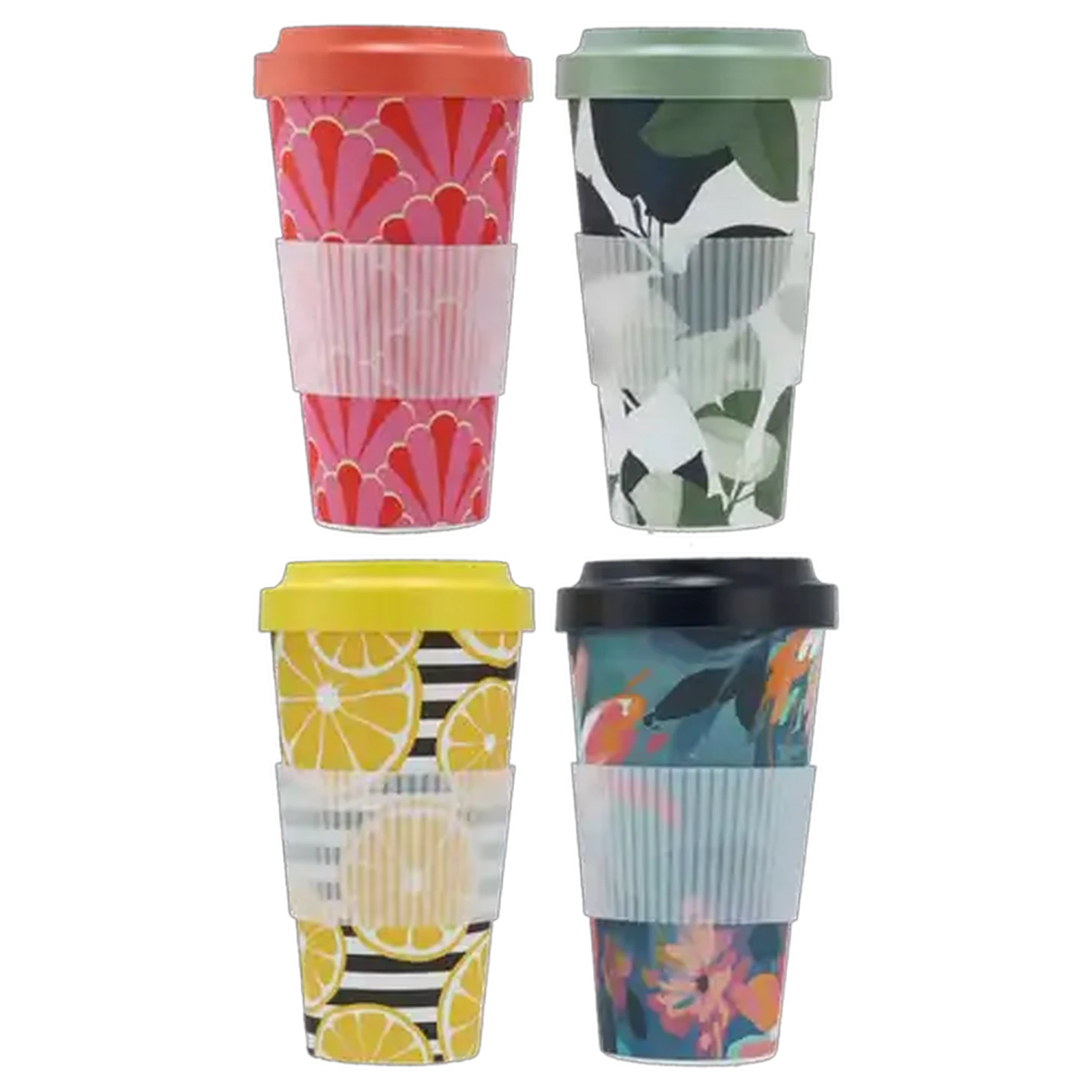 Image of Bamboo Fibre Design Coffee Mug 650ml (Design May Vary)