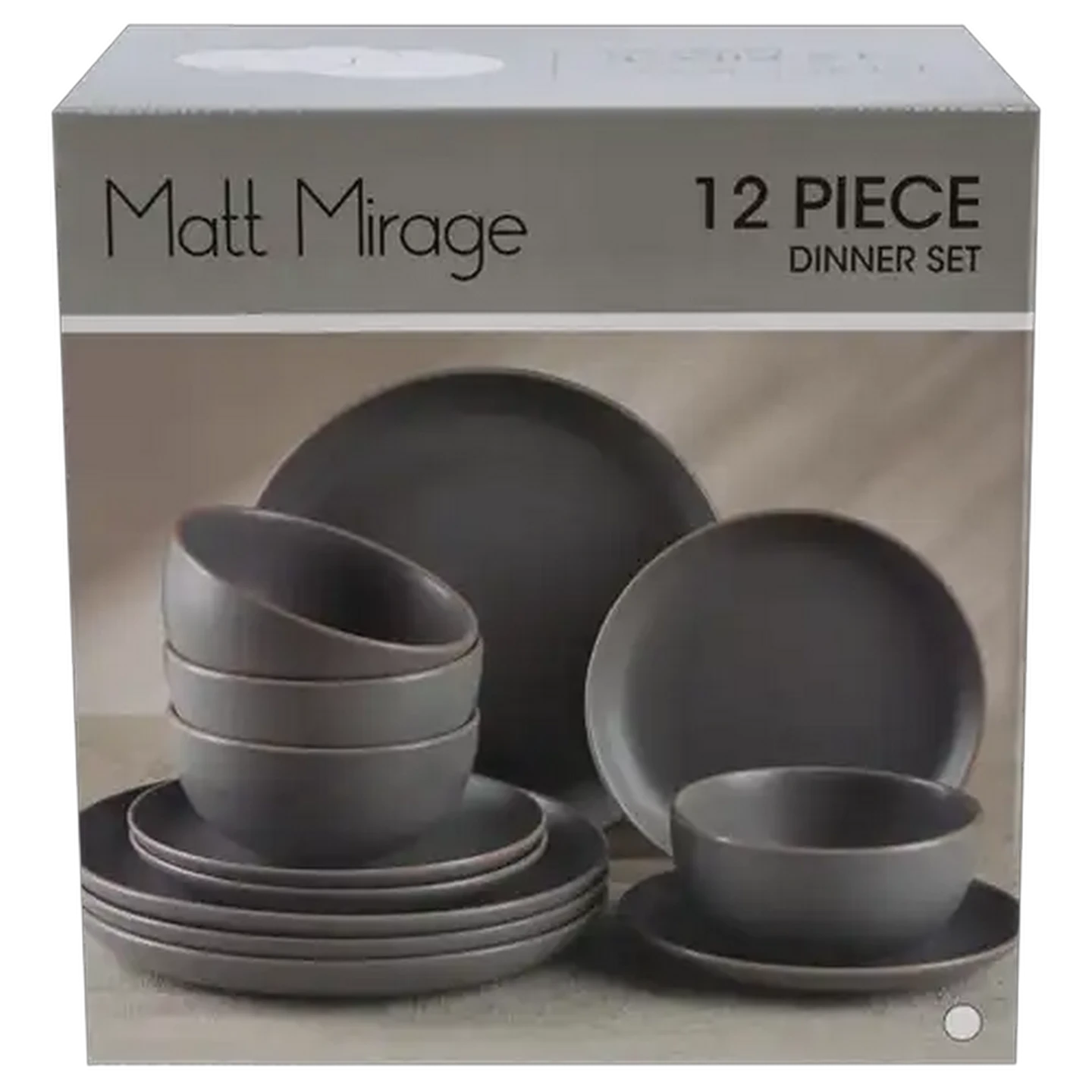 Image of Matt Mirage Dinner Set 12 Piece (Colour May Vary)