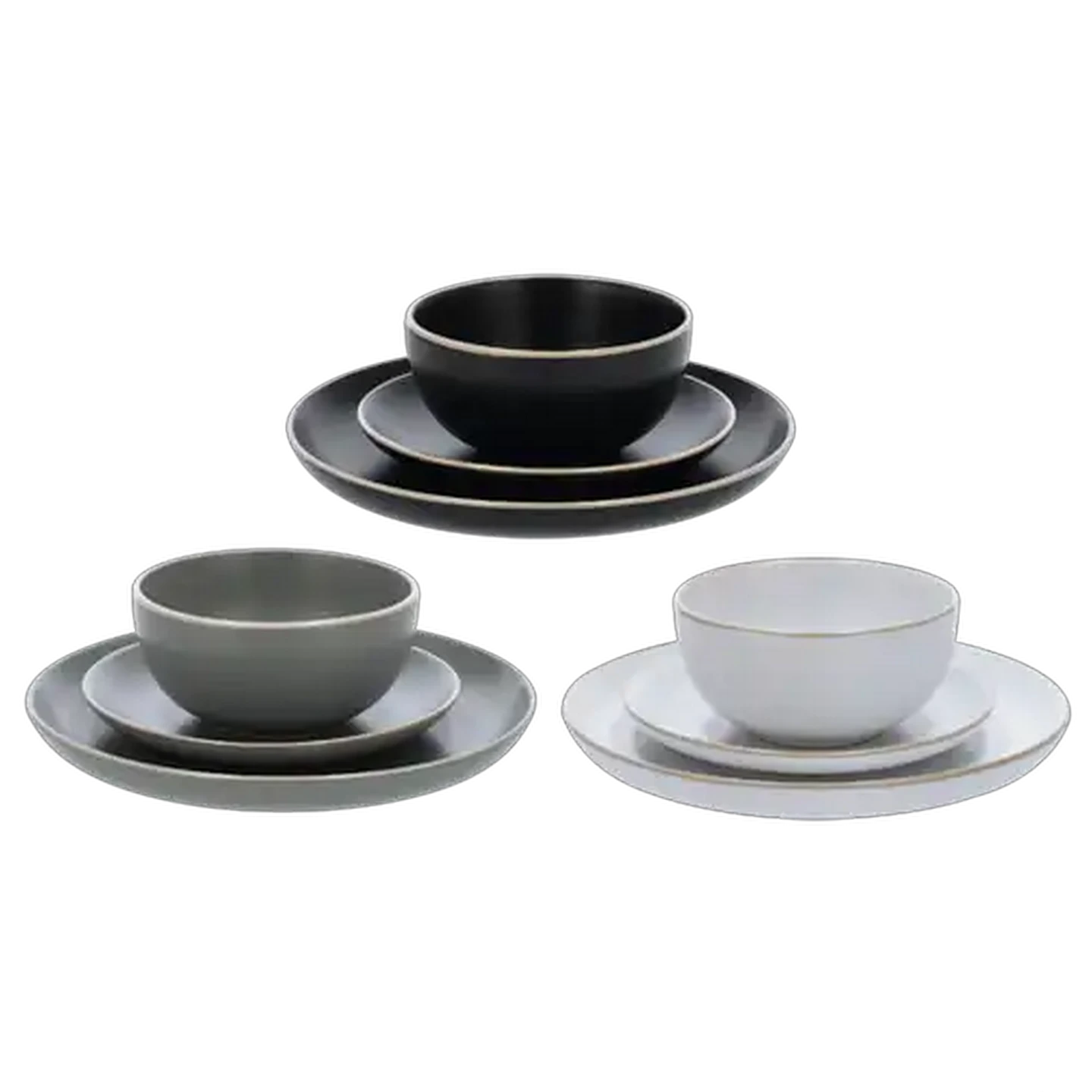 Image of Matt Mirage Dinner Set 12 Piece (Colour May Vary)
