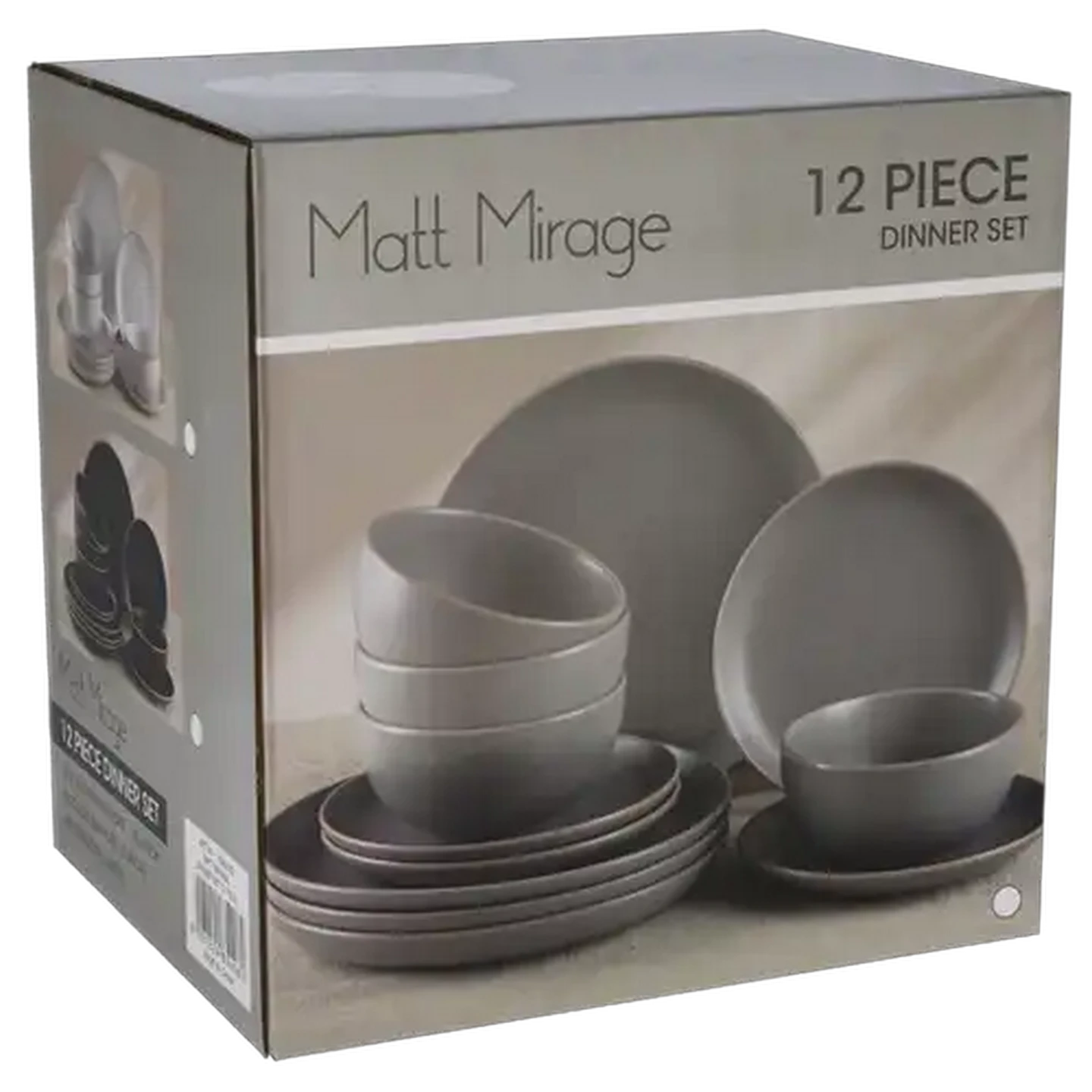Image of Matt Mirage Dinner Set 12 Piece (Colour May Vary)