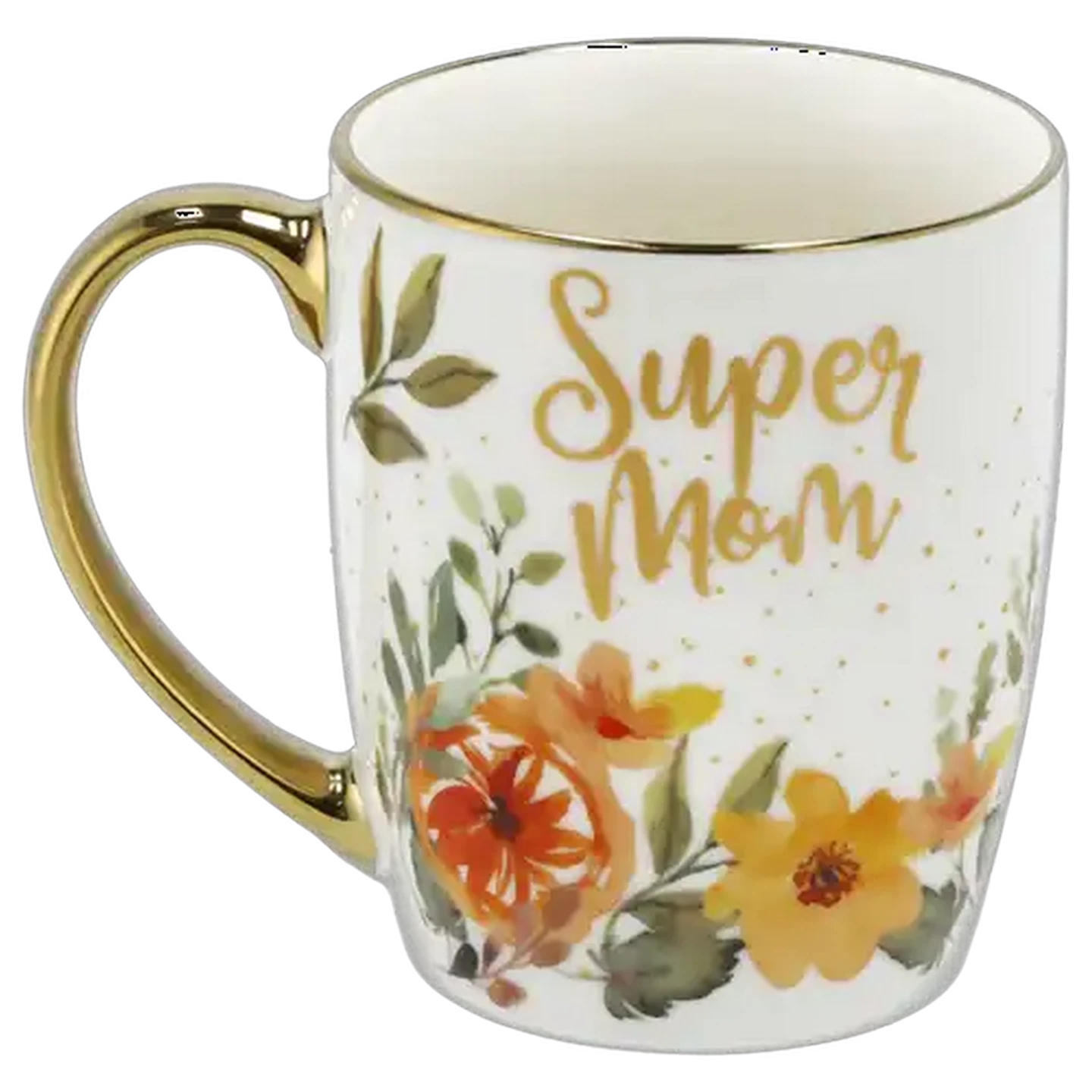 Image of Super Mom Gold Rim Coffee Mug