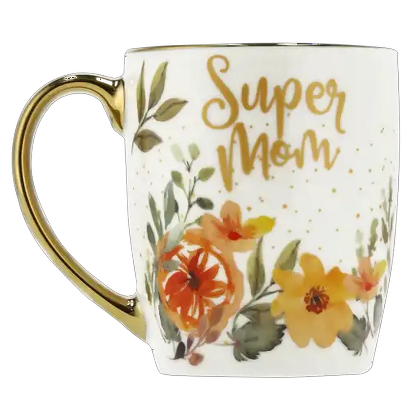Image of Super Mom Gold Rim Coffee Mug