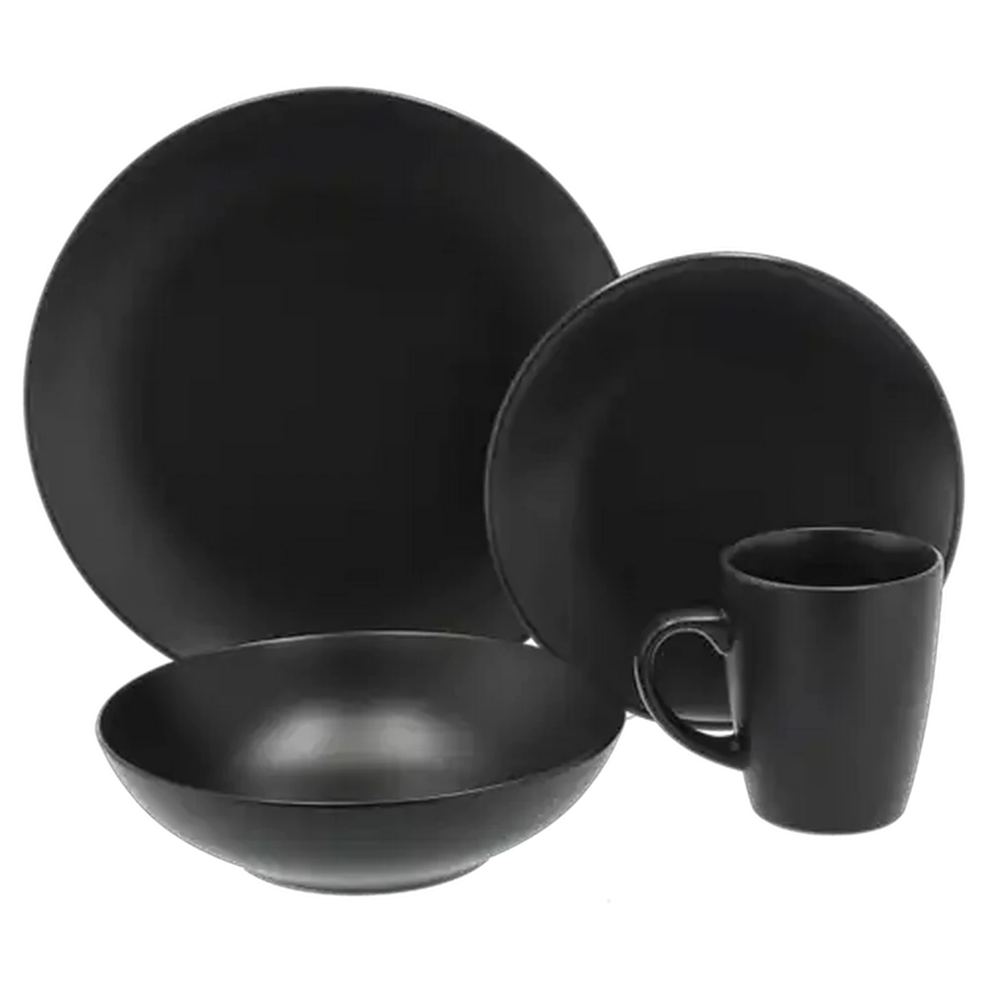 Image of Black Synergy Dinner Set 16 Piece
