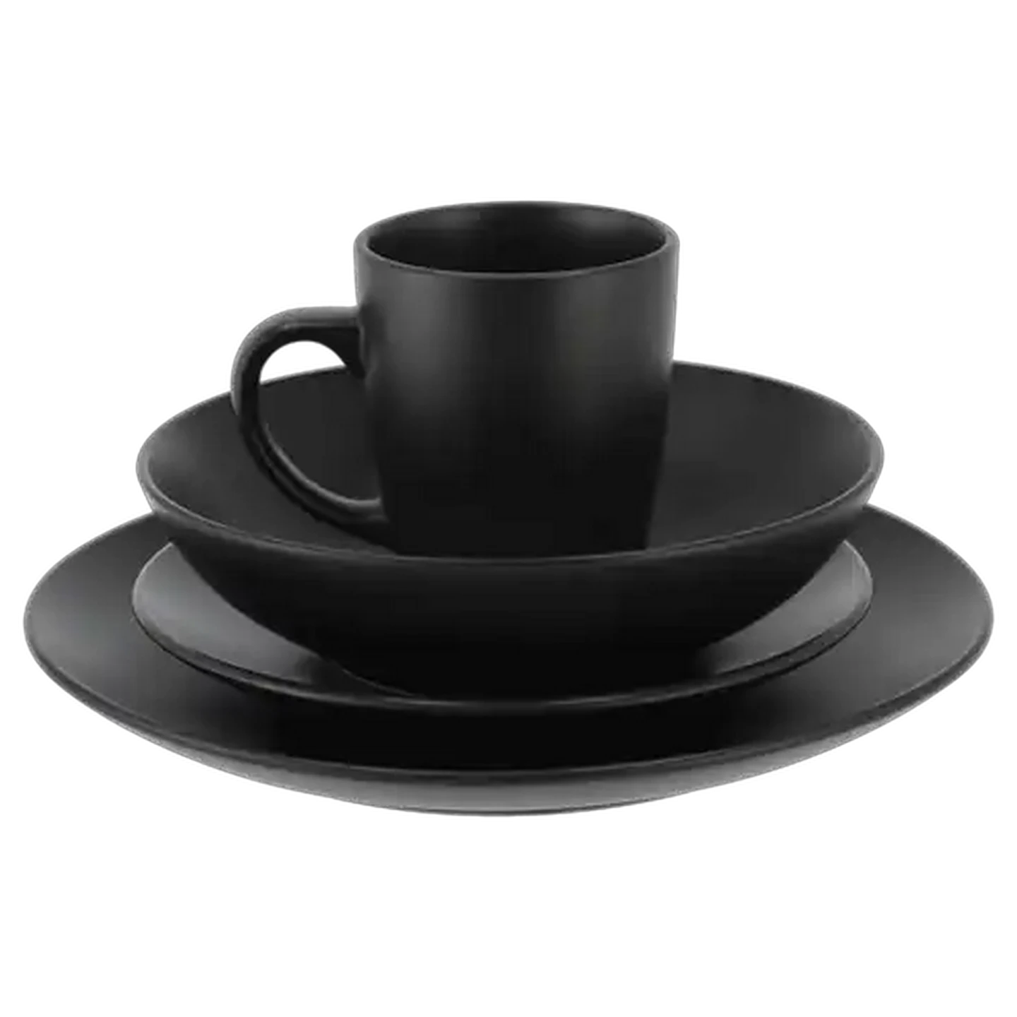Image of Black Synergy Dinner Set 16 Piece