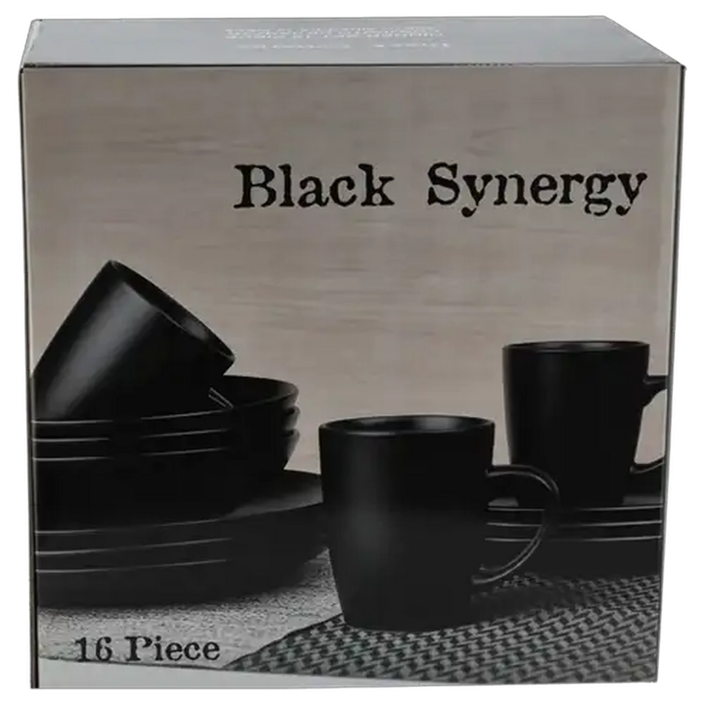 Image of Black Synergy Dinner Set 16 Piece