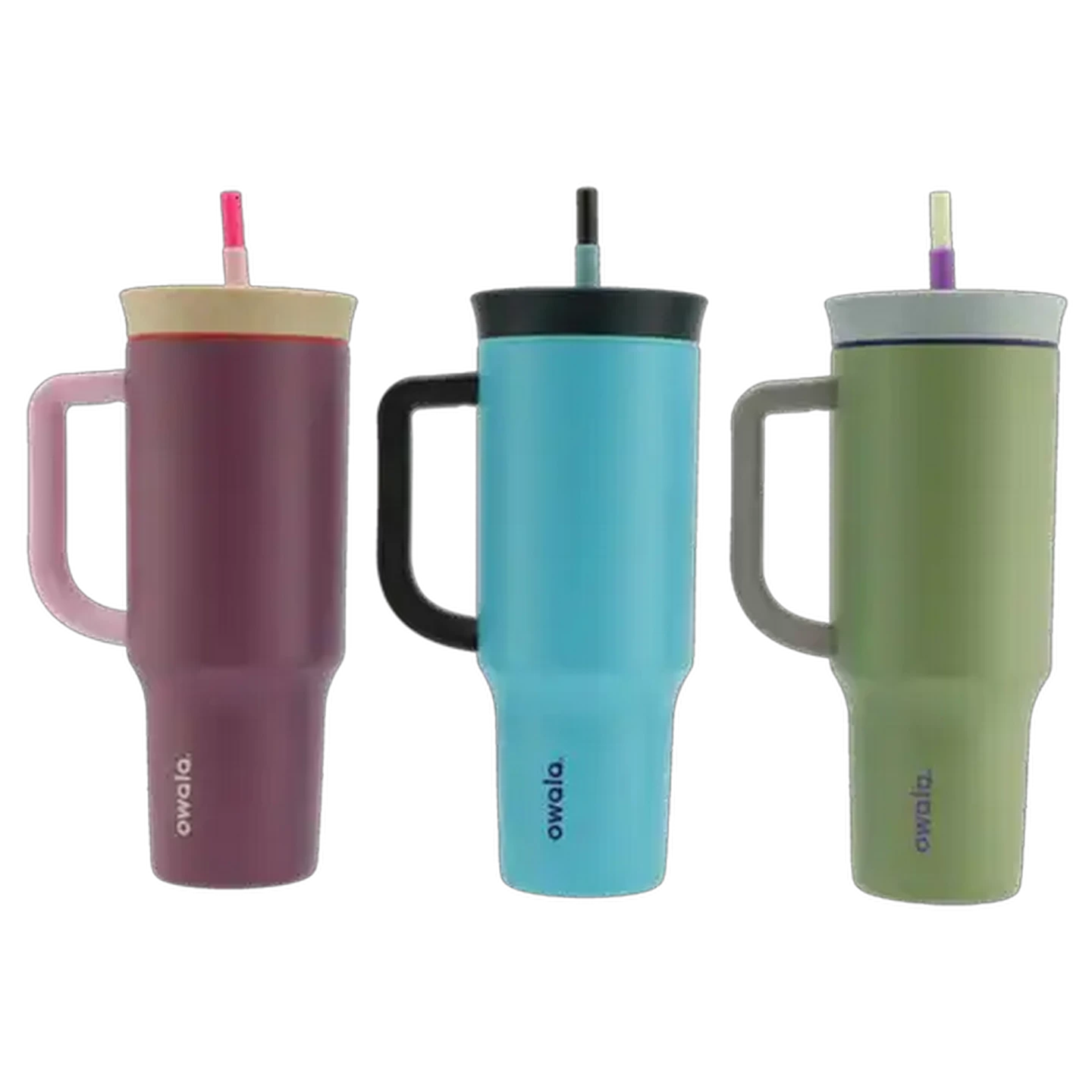 Image of Owala Stainless Steel Travel Mug with Straw 1.1L (Colour May Vary)