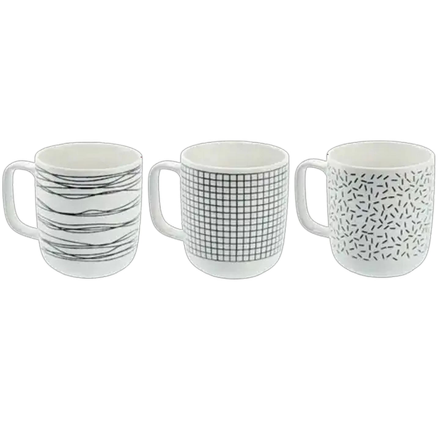 Image of Black & White Decals Mug 377ml (Design May Vary)