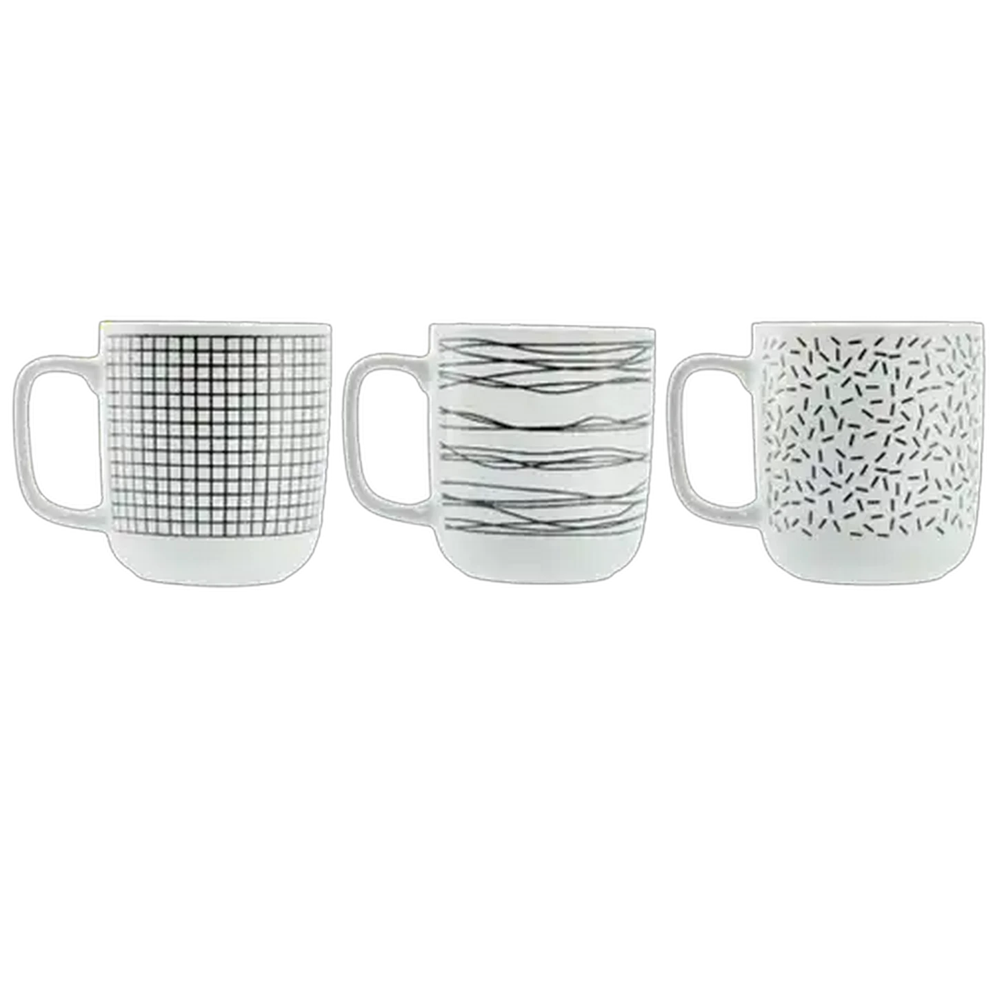 Image of Black & White Decals Mug 377ml (Design May Vary)
