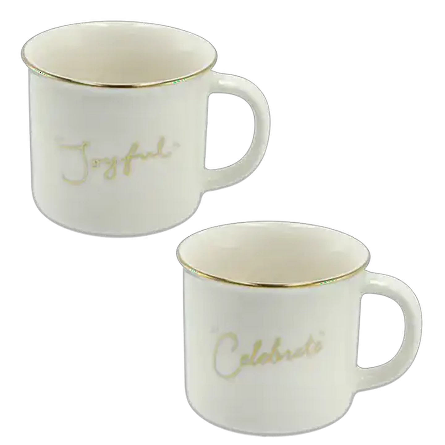 Image of Gold Slogan Coffee Mug 320ml (Print May Vary)