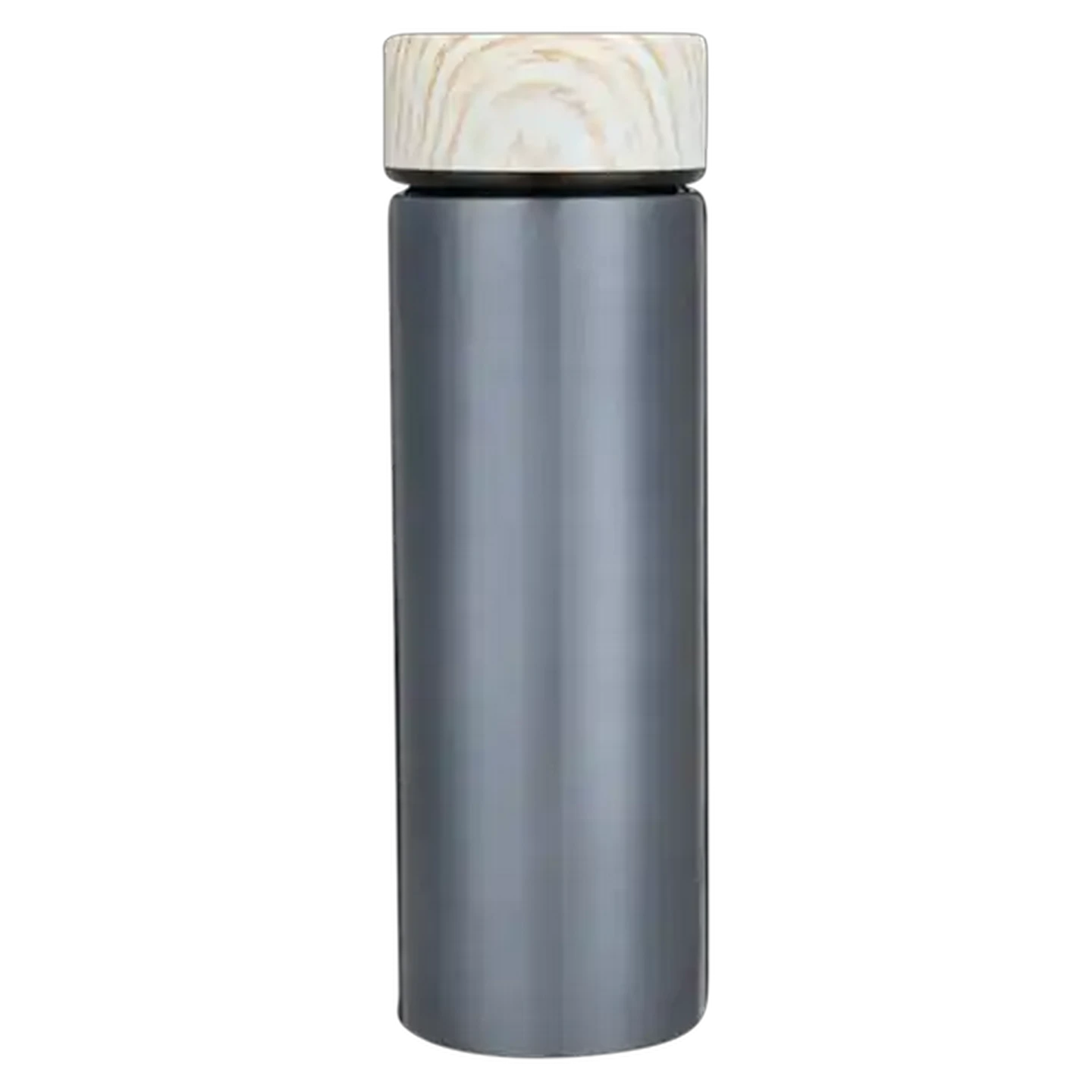 Image of Stainless Steel Wood Lid Travel Mug 450ml