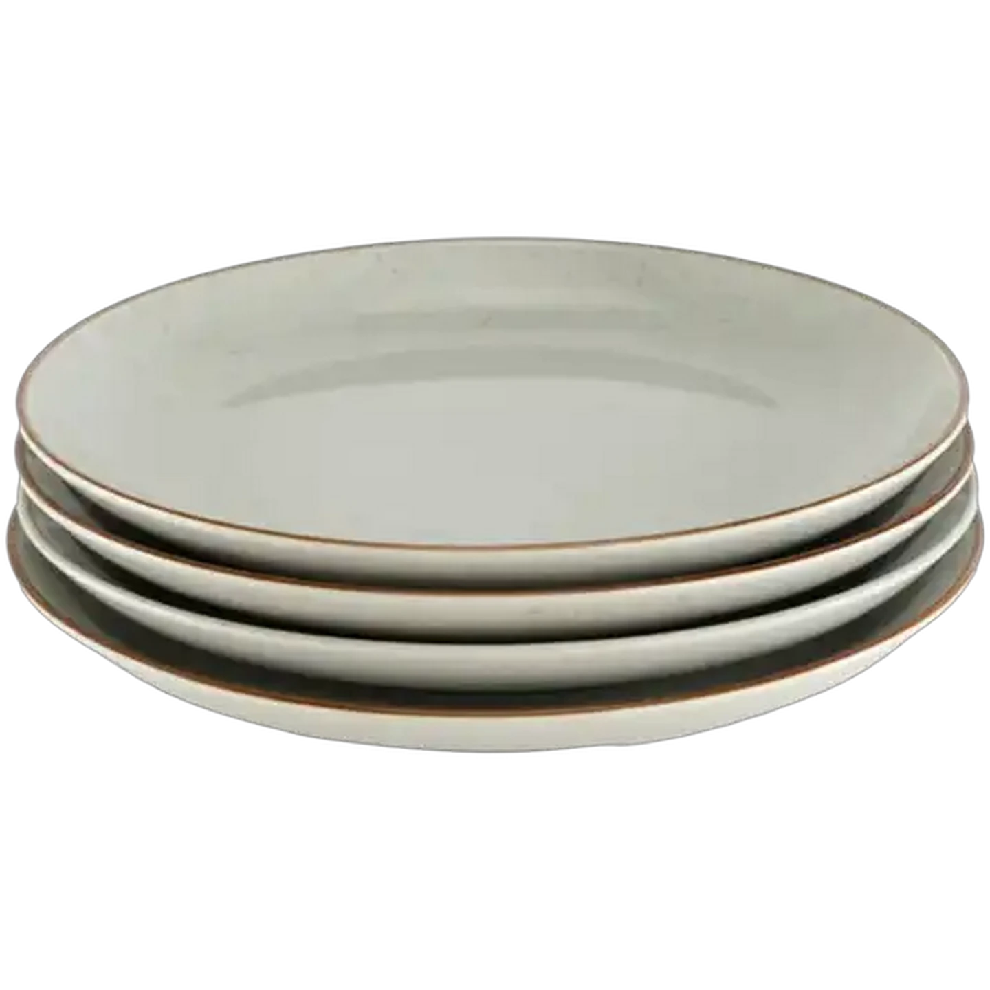 Image of Stoneware Rustic Grey Dinner Plates 4-Pack