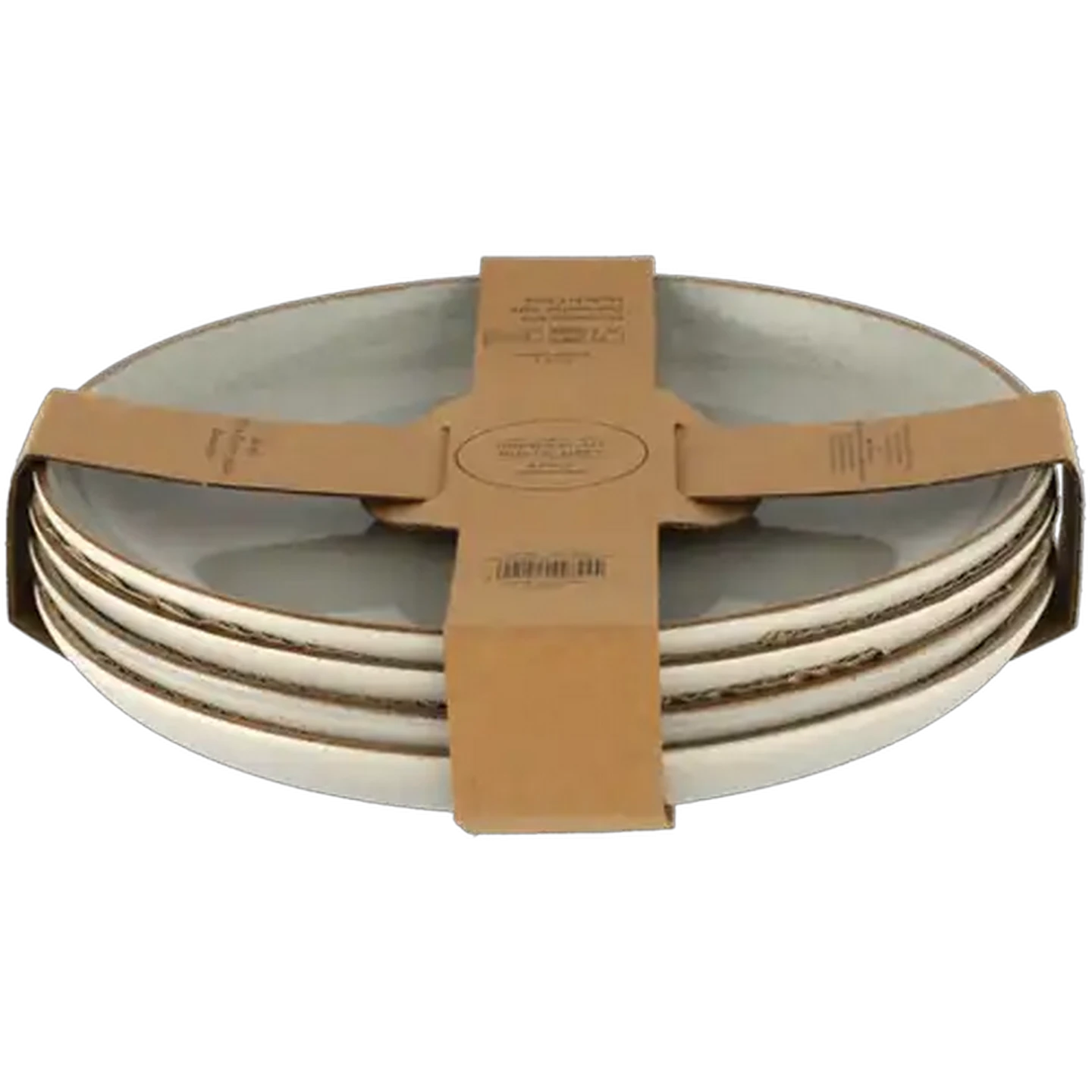 Image of Stoneware Rustic Grey Dinner Plates 4-Pack