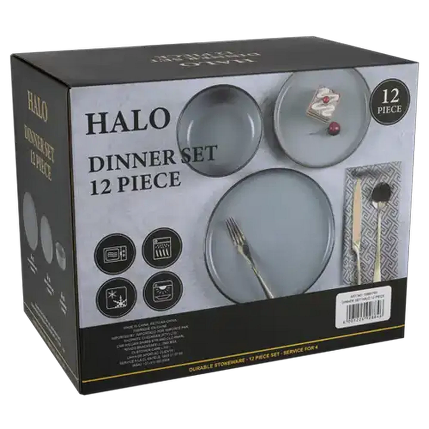 Image of Halo Dinner Set 12 Piece  (Colour May Vary)