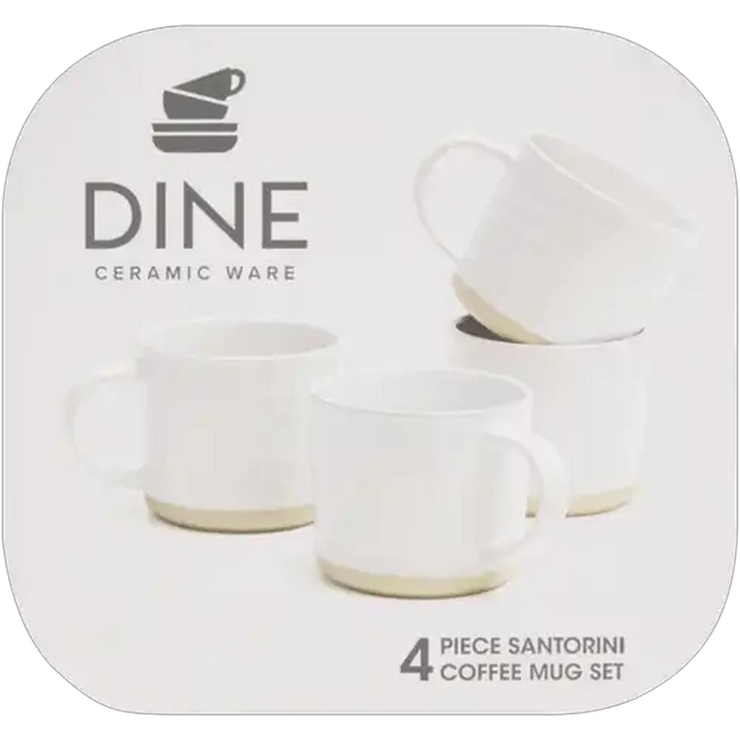 Image of Santorini Coffee Mug Set 4-Pack 420ml