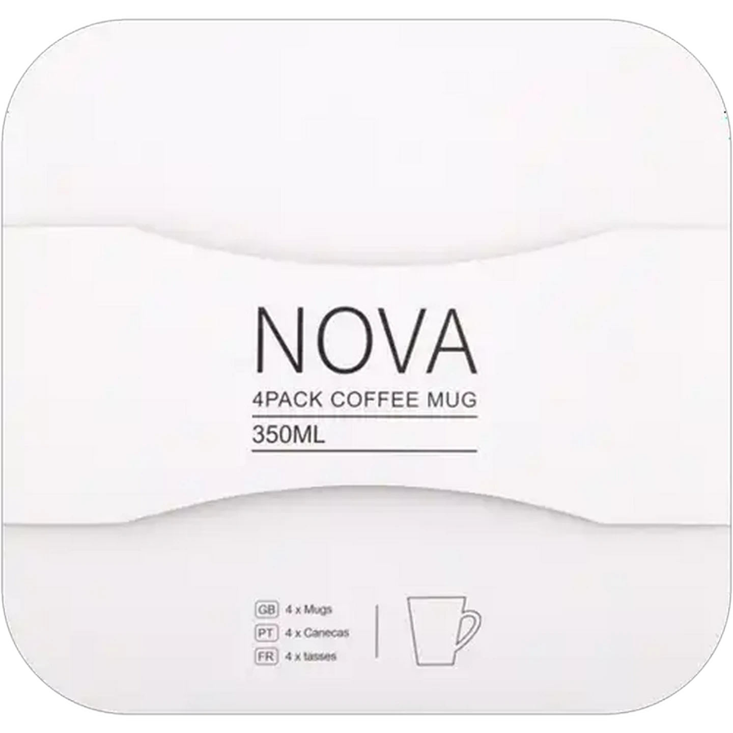 Image of Nova Blue Glazed Coffee Mugs 4-Pack